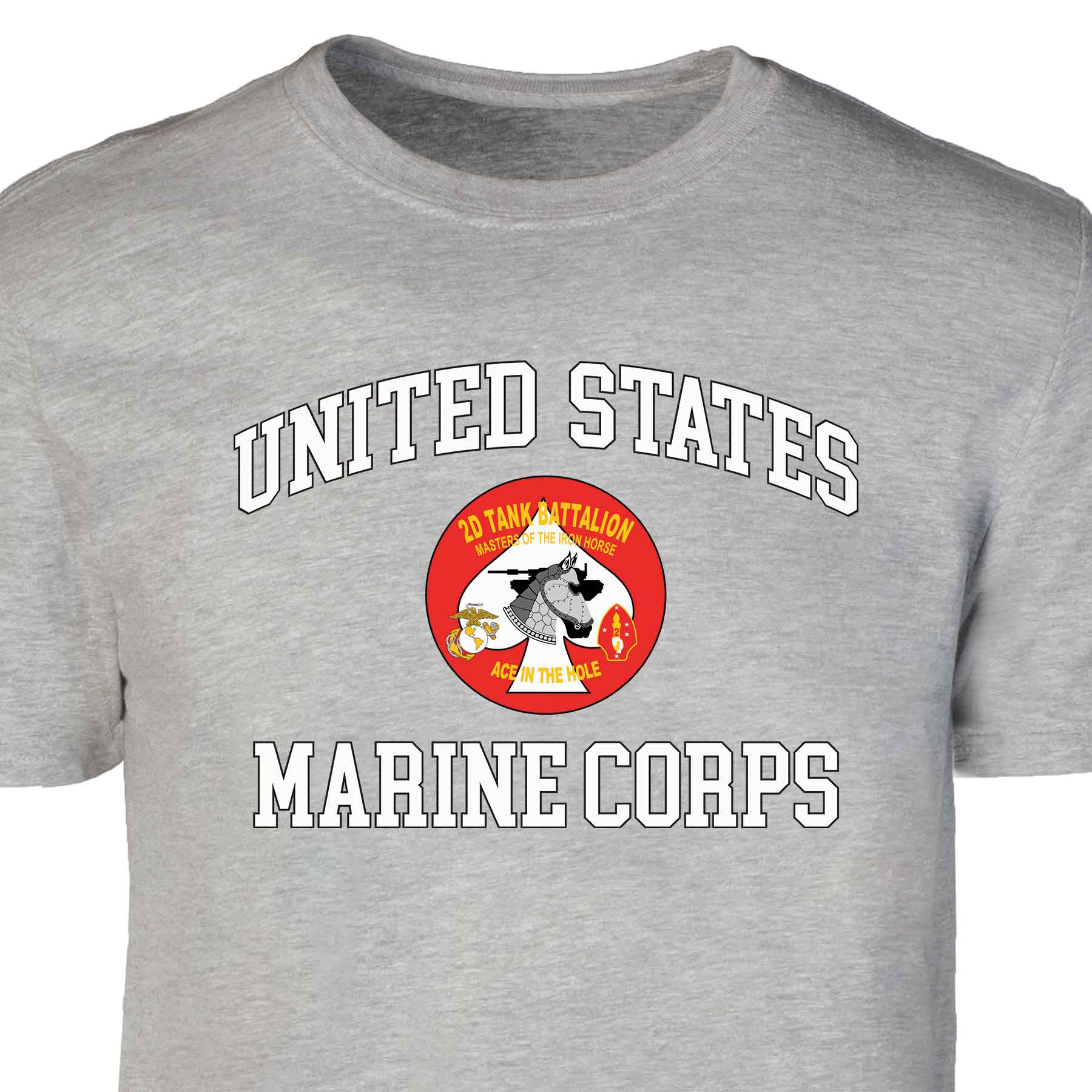 2nd Tank Battalion USMC Patch Graphic T-shirt
