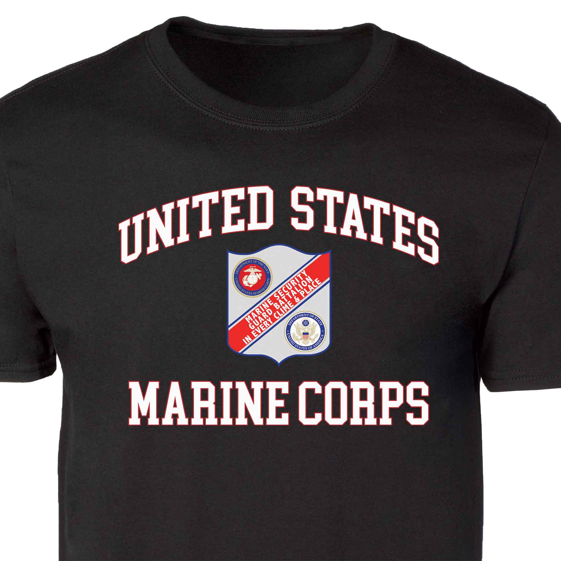 Marine Security Guard USMC Patch Graphic T-shirt - Image 5