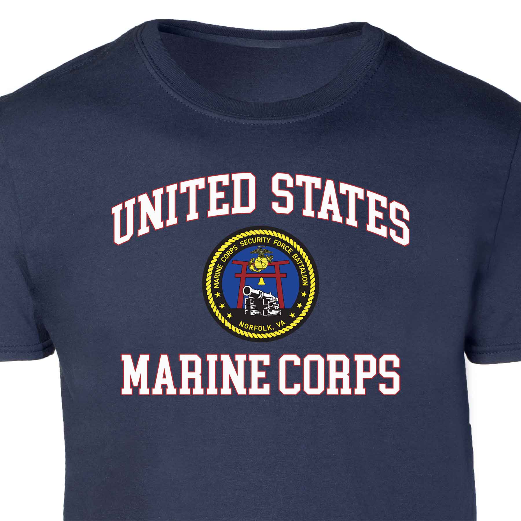 Marine Corps Security Force USMC Patch Graphic T-shirt - Image 2