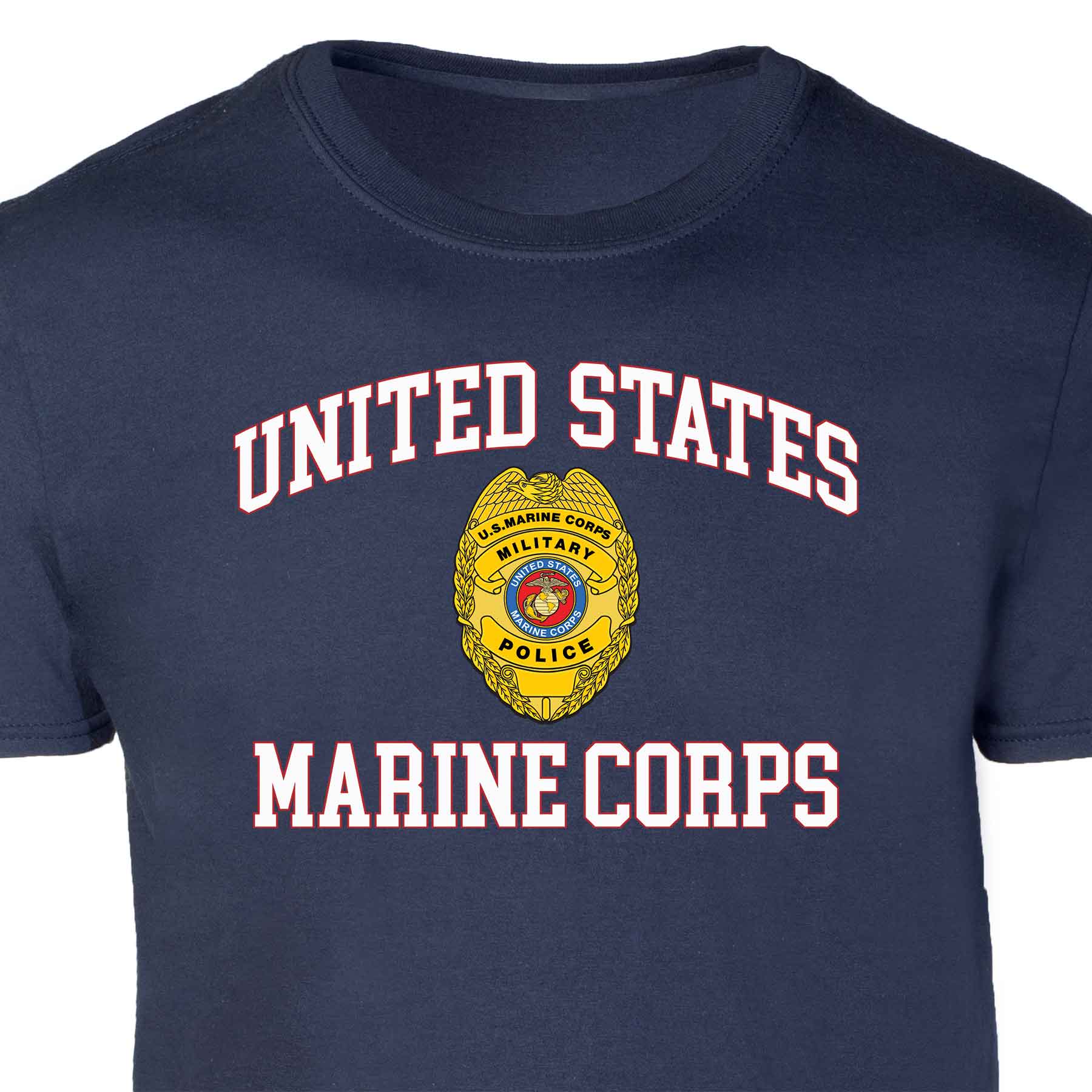 Military Police Badge USMC Patch Graphic T-shirt - Image 2