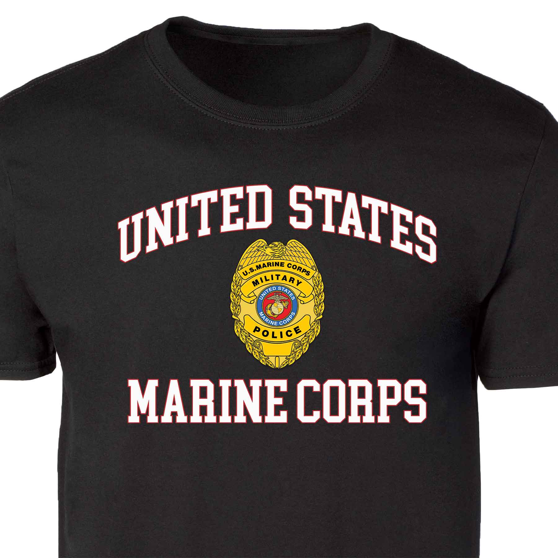 Military Police Badge USMC Patch Graphic T-shirt - Image 5