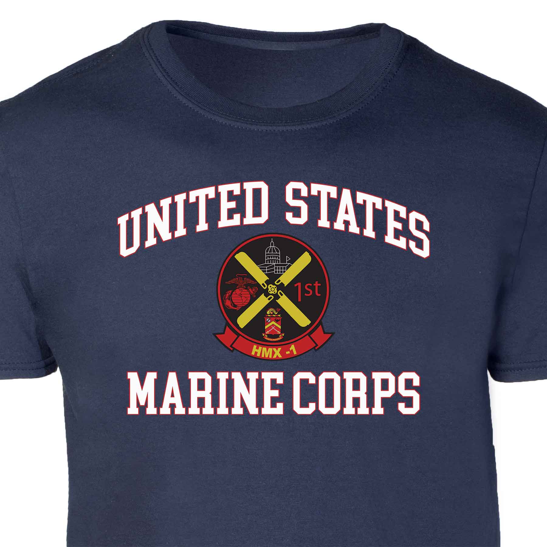 HMX 1 USMC Patch Graphic T-shirt - Image 2