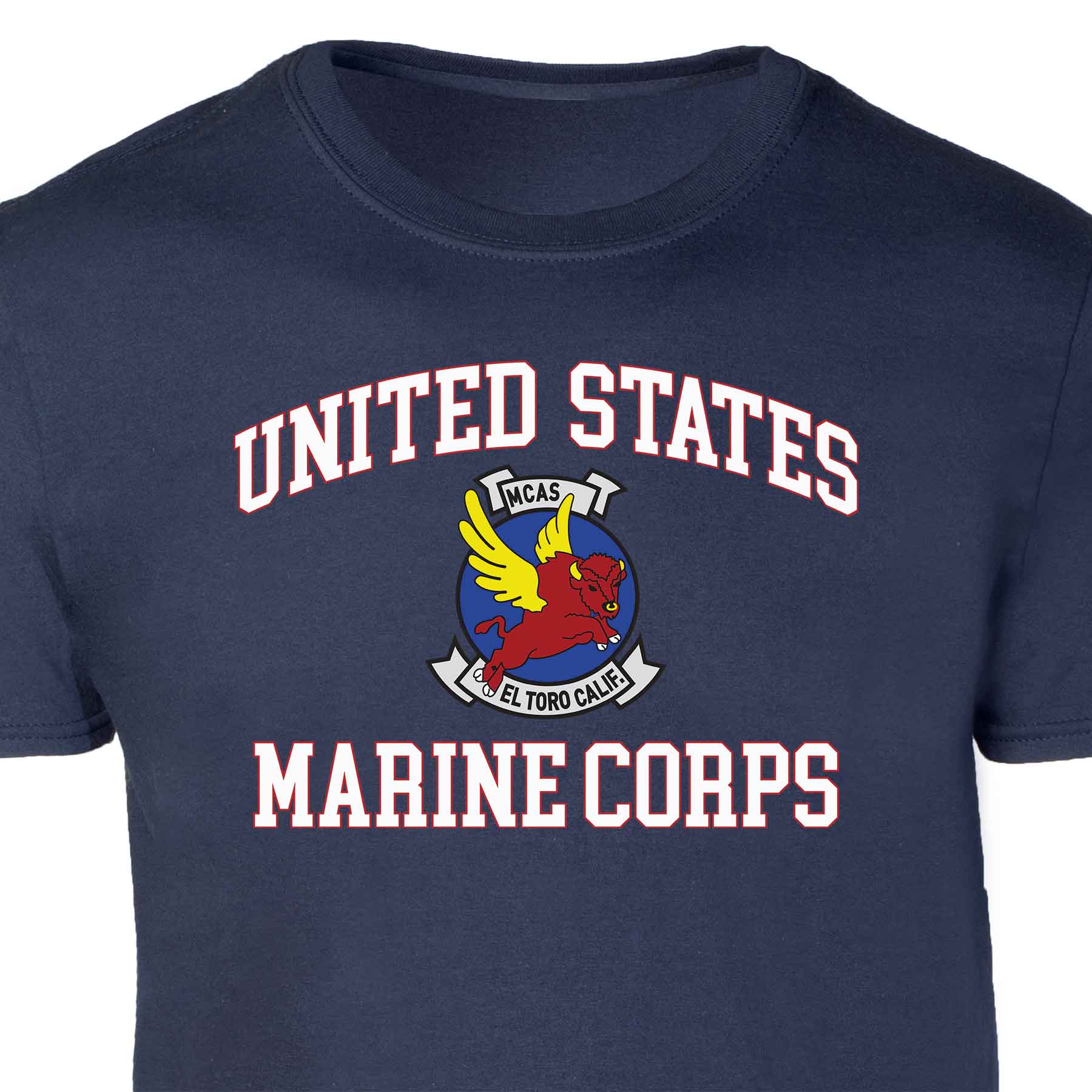 MCAS El Toro USMC Patch Graphic T-shirt - Image 2