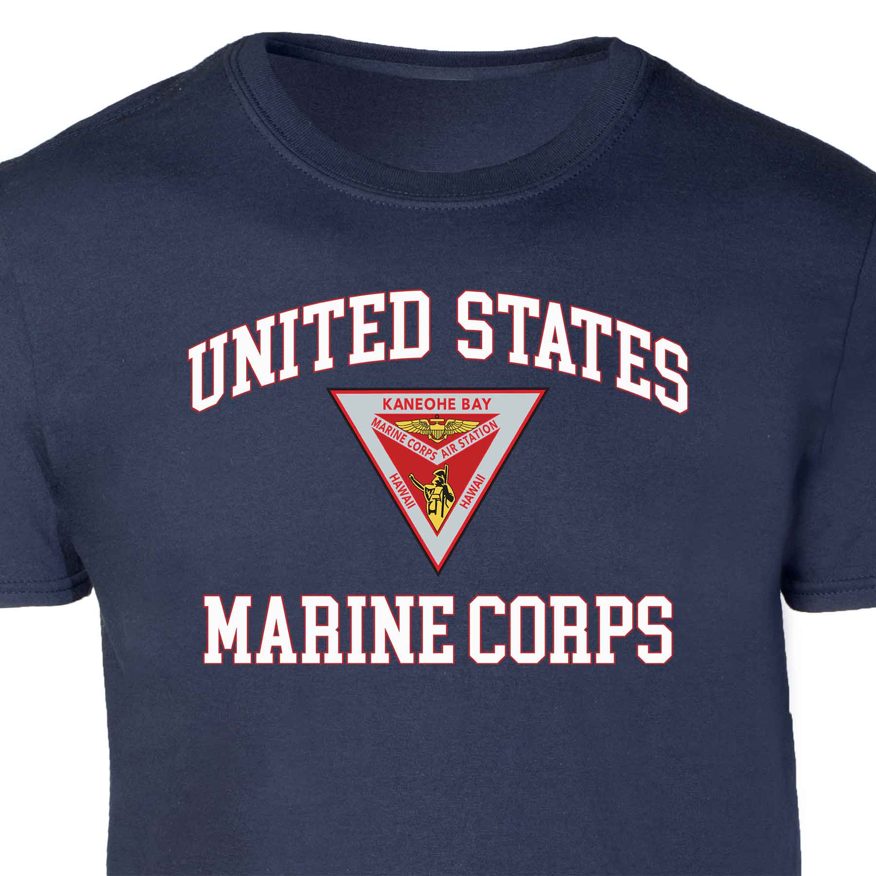 MCAS Kaneohe Bay USMC Patch Graphic T-shirt - Image 2
