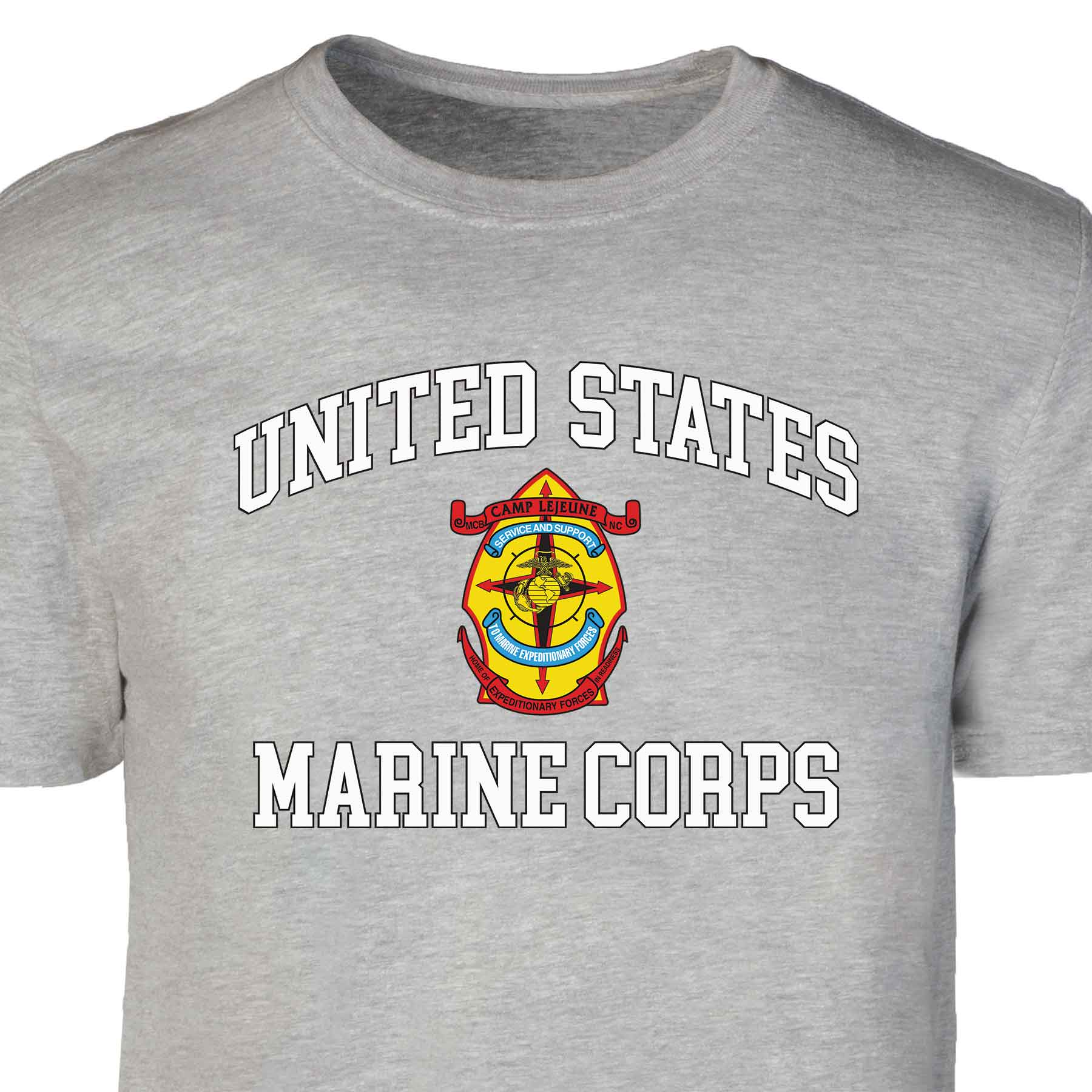 MCB Camp Lejeune USMC Patch Graphic T-shirt