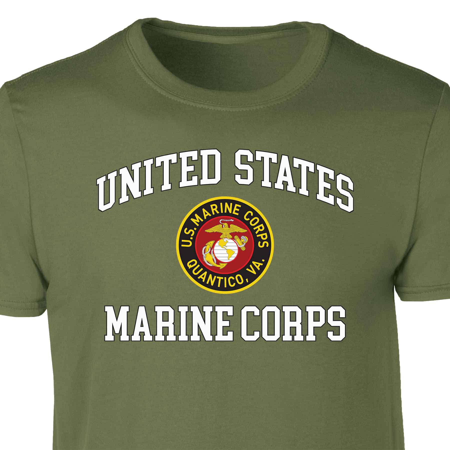 Quantico Virginia USMC Patch Graphic T-shirt - Image 3