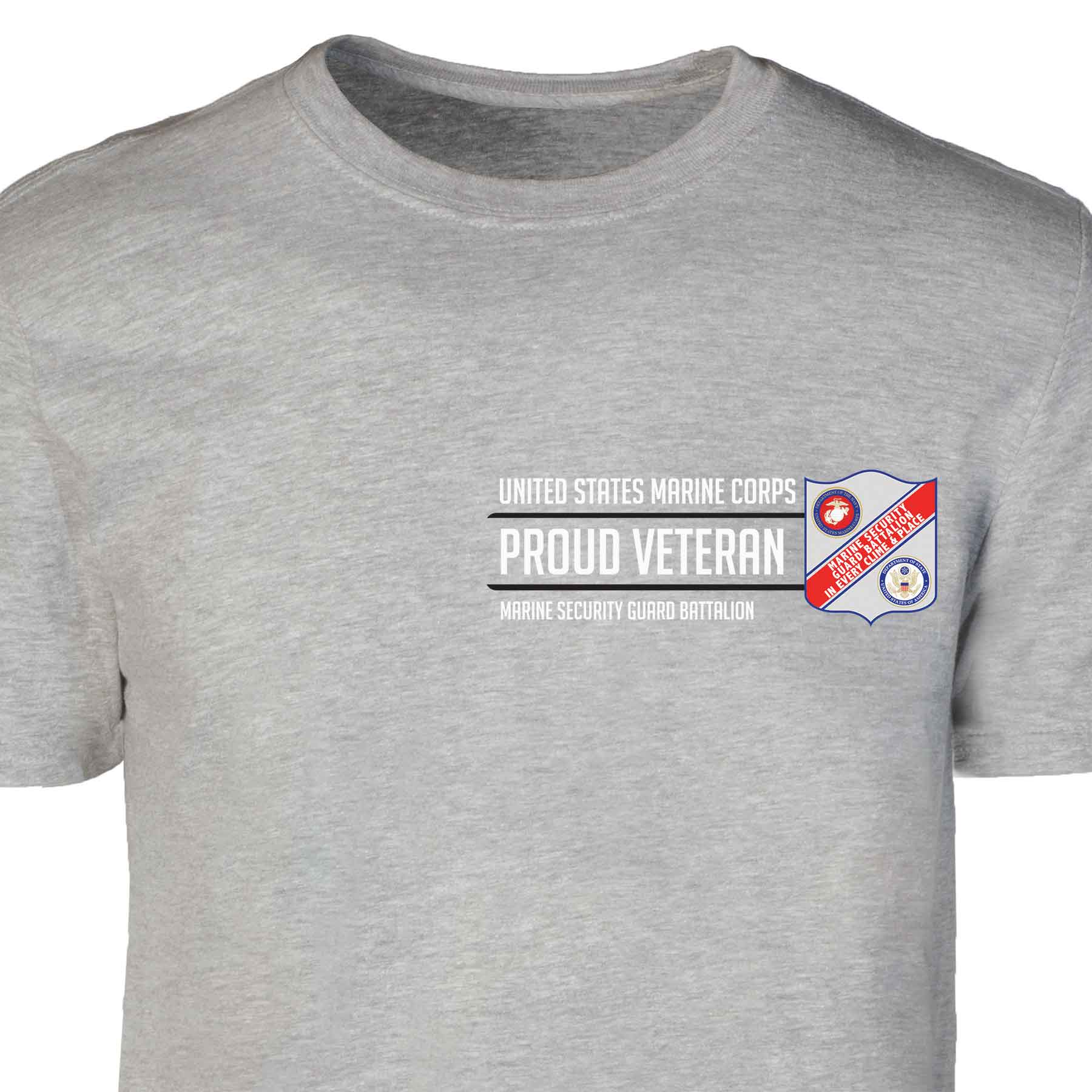 Marine Security Guard Proud Veteran Patch Graphic T-shirt - Image 2