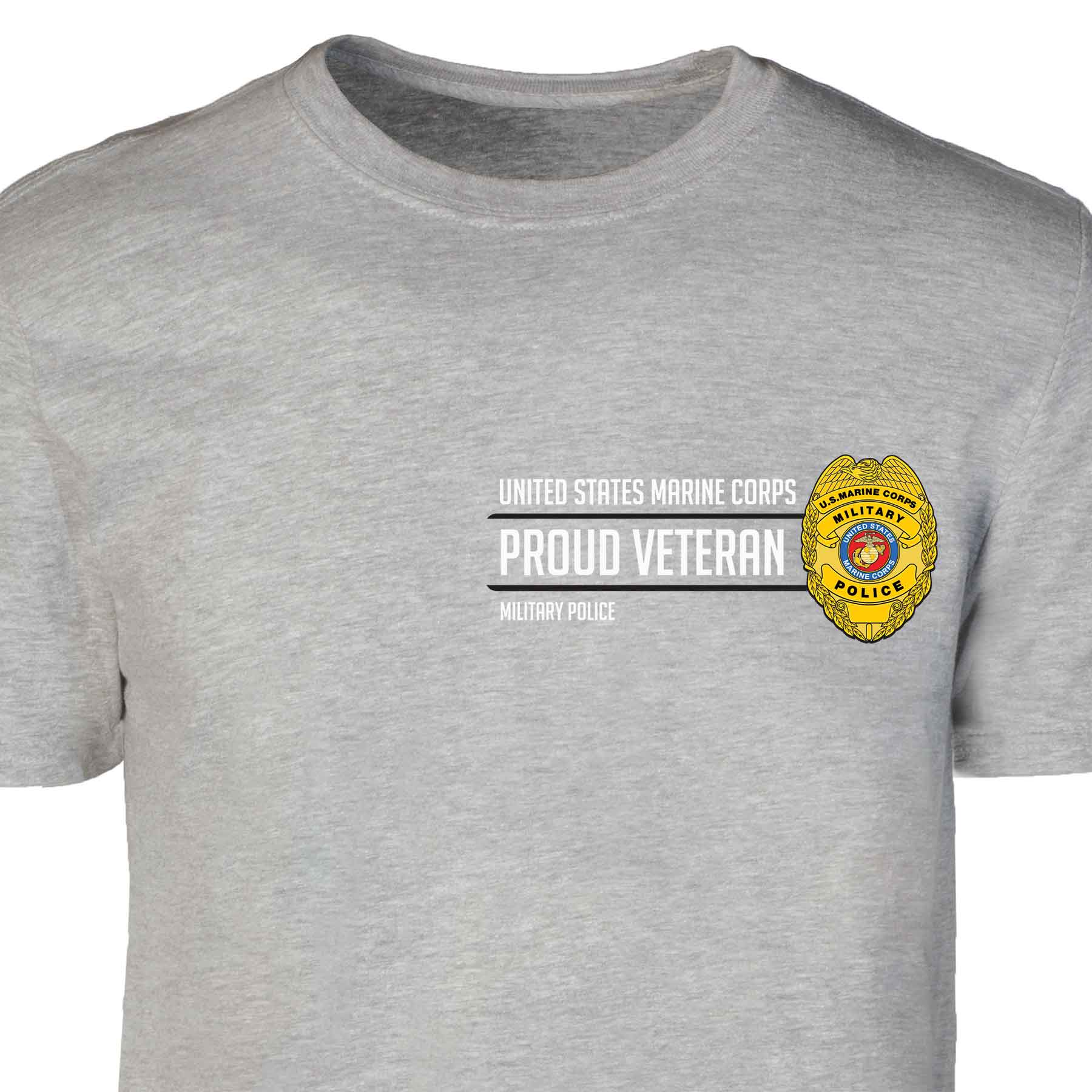 Military Police Badge Proud Veteran Patch Graphic T-shirt - Image 2