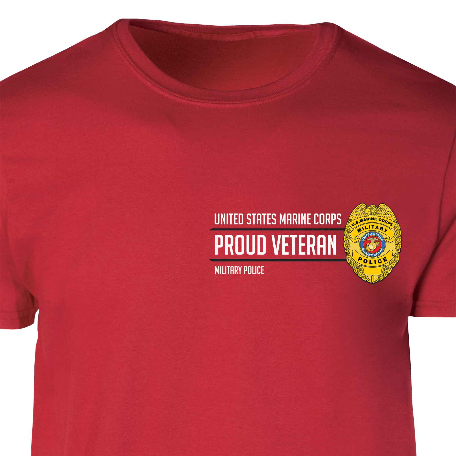 Military Police Badge Proud Veteran Patch Graphic T-shirt - Image 5