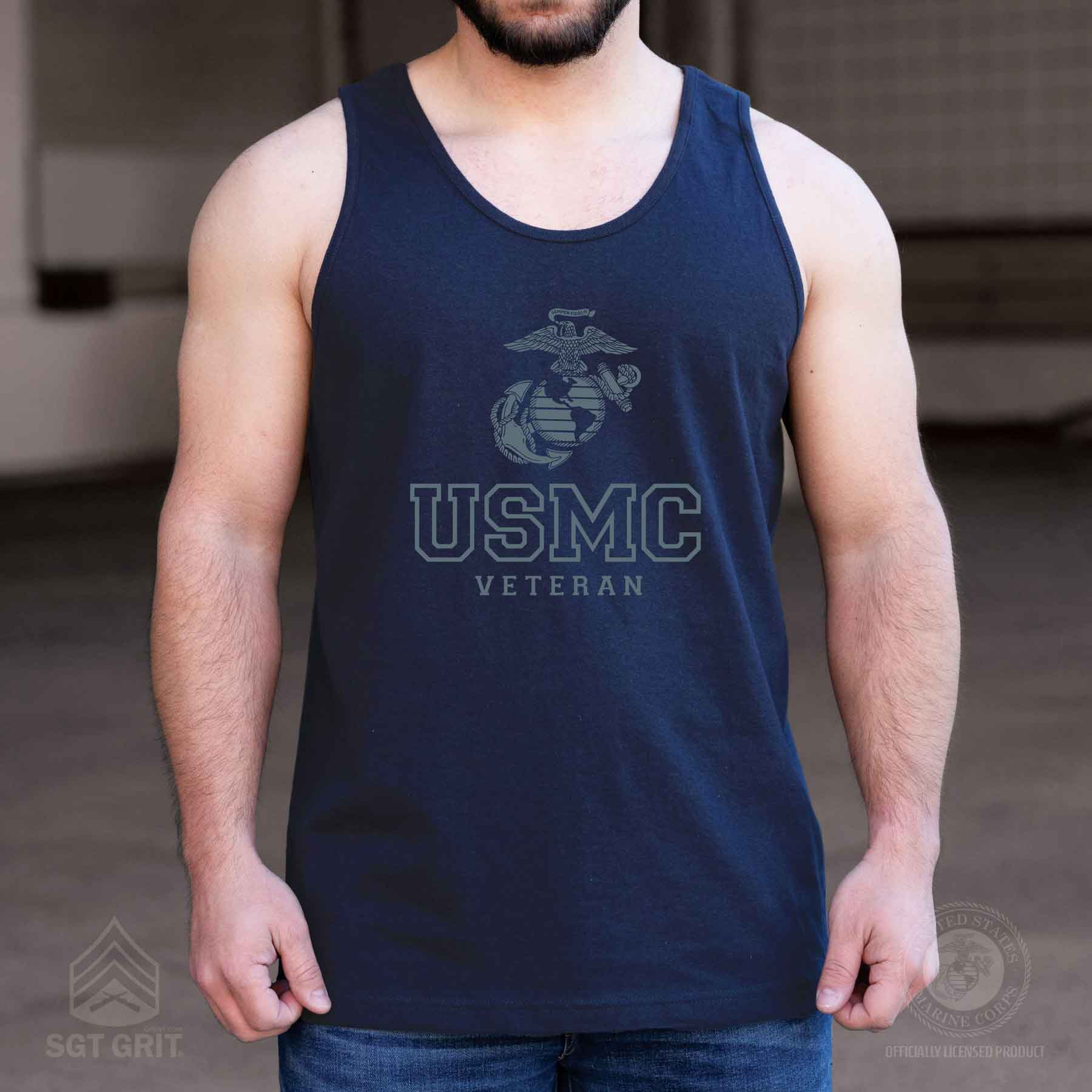 USMC Veteran Tonal Tank Top - Image 3