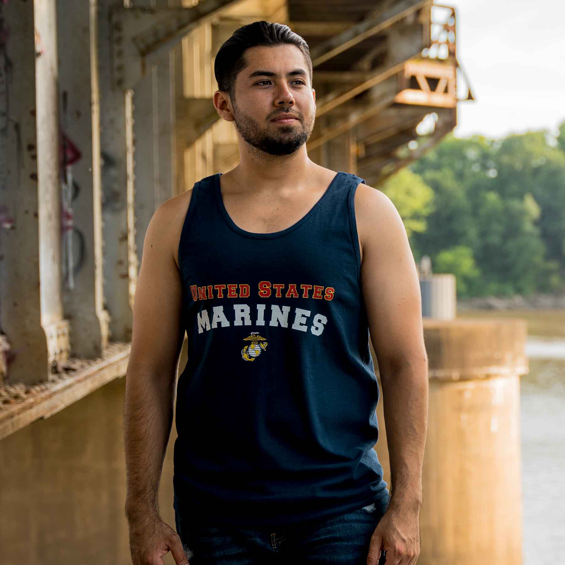 United States Marines Tank Top - Navy - Image 2