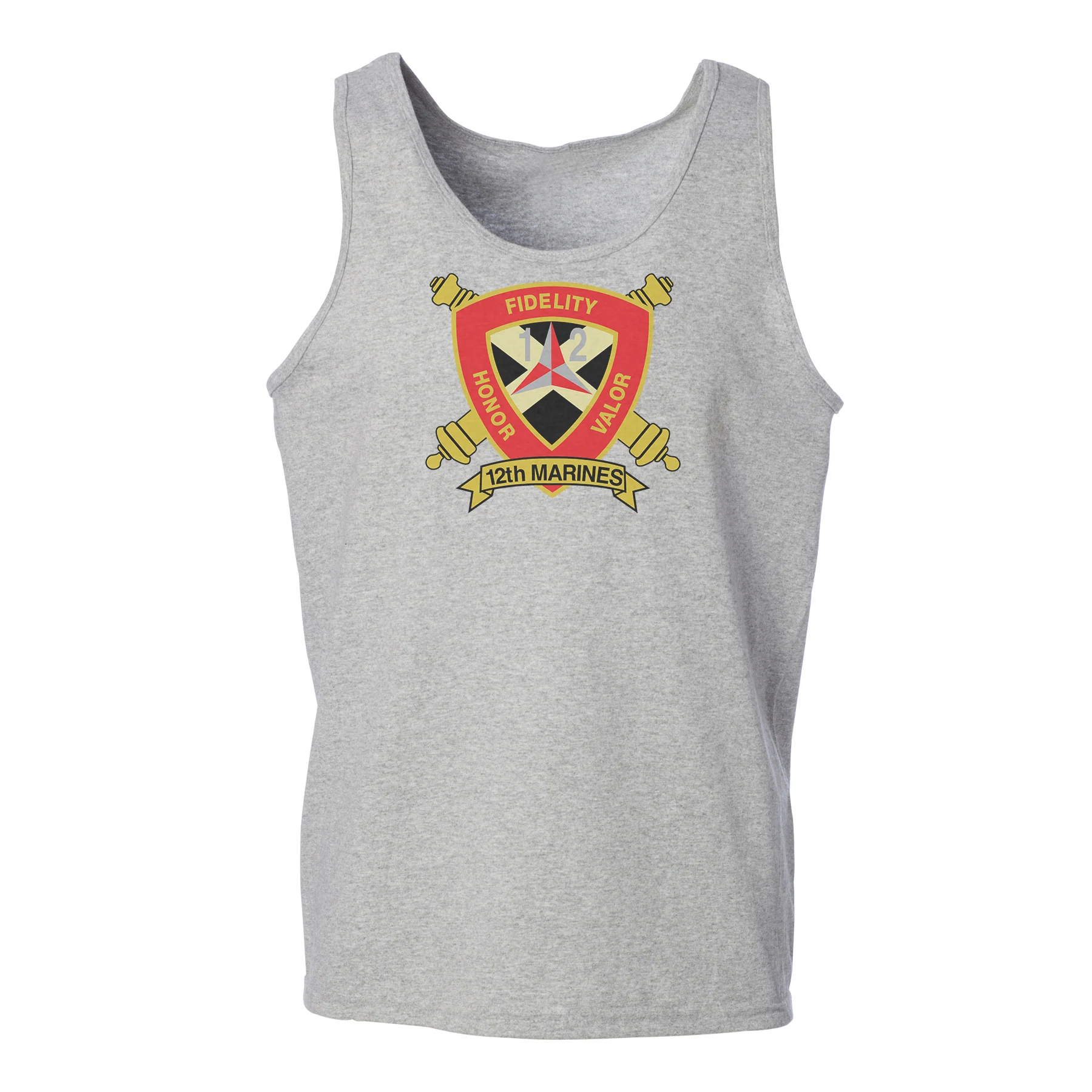 12th Marines Regimental Gold Cannons Tank Top - Image 2
