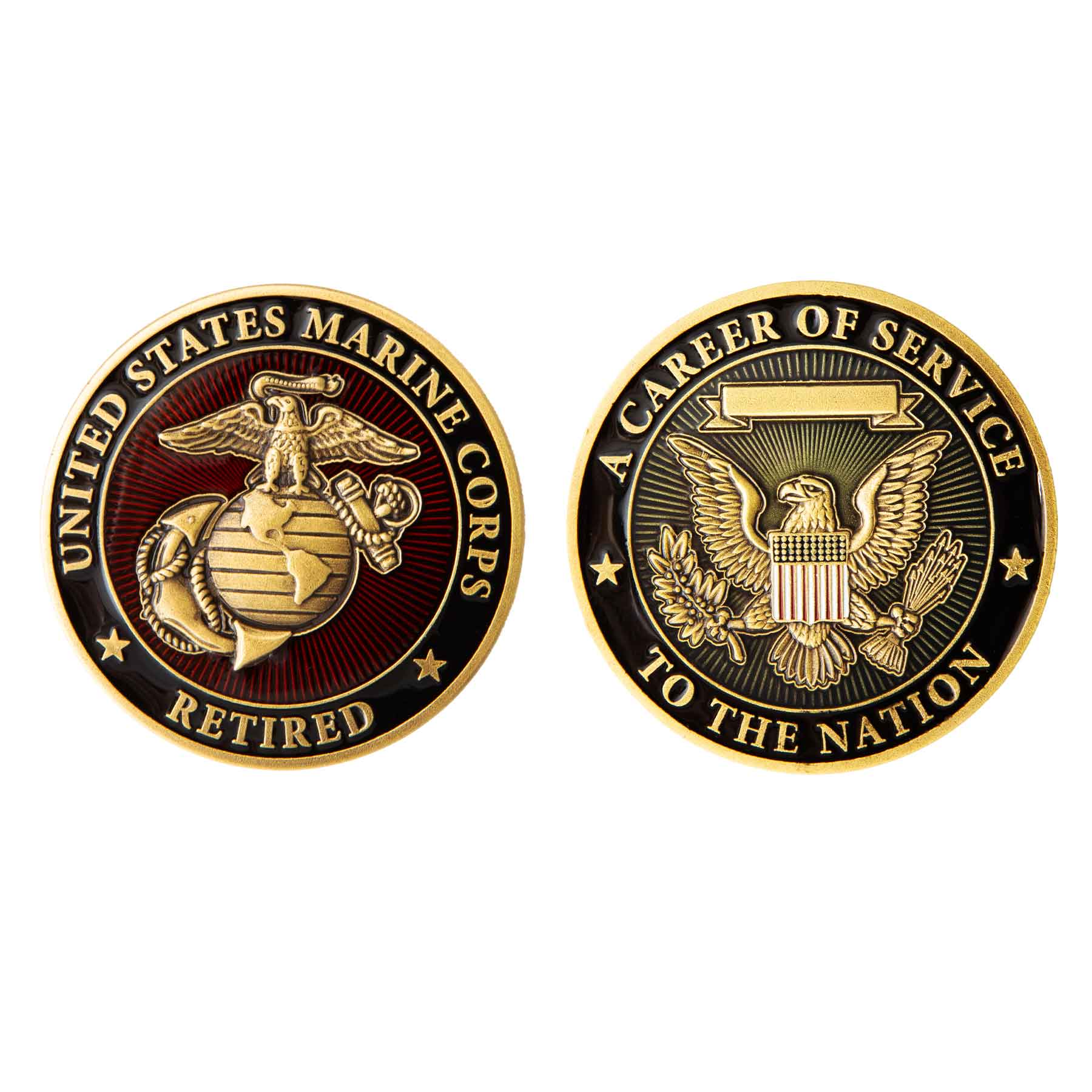 USMC A Career of Service Challenge Coin