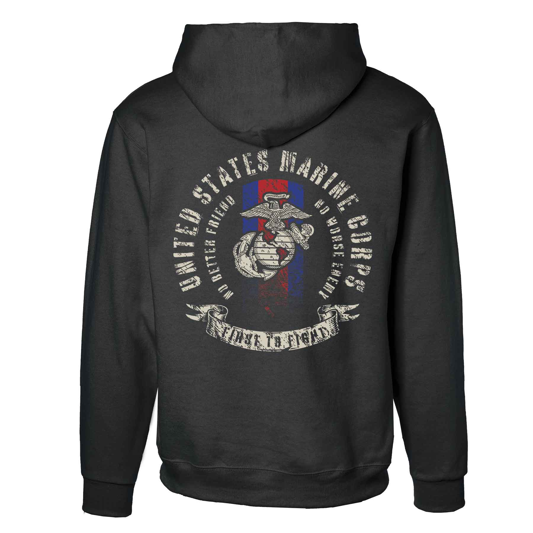 USMC Blood Stripe EGA Hoodie - Image 3