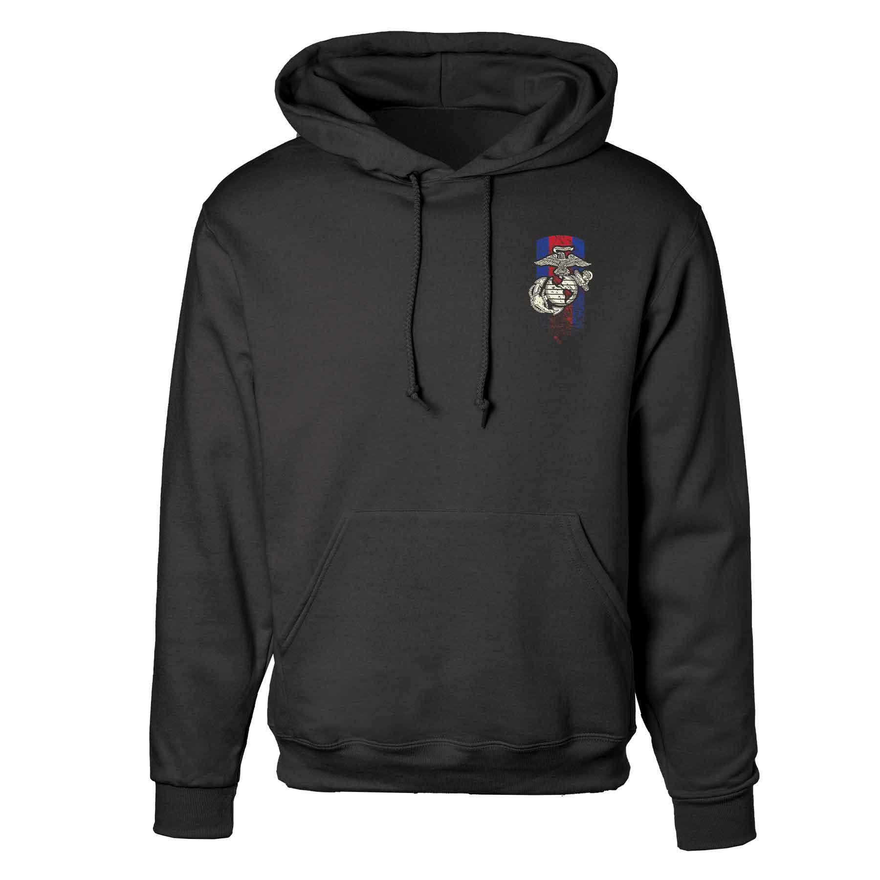 USMC Blood Stripe EGA Hoodie - Image 5
