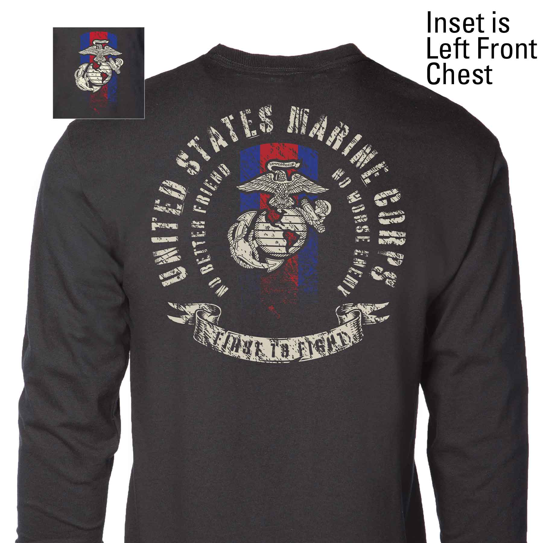 USMC Blood Stripe Long Sleeve