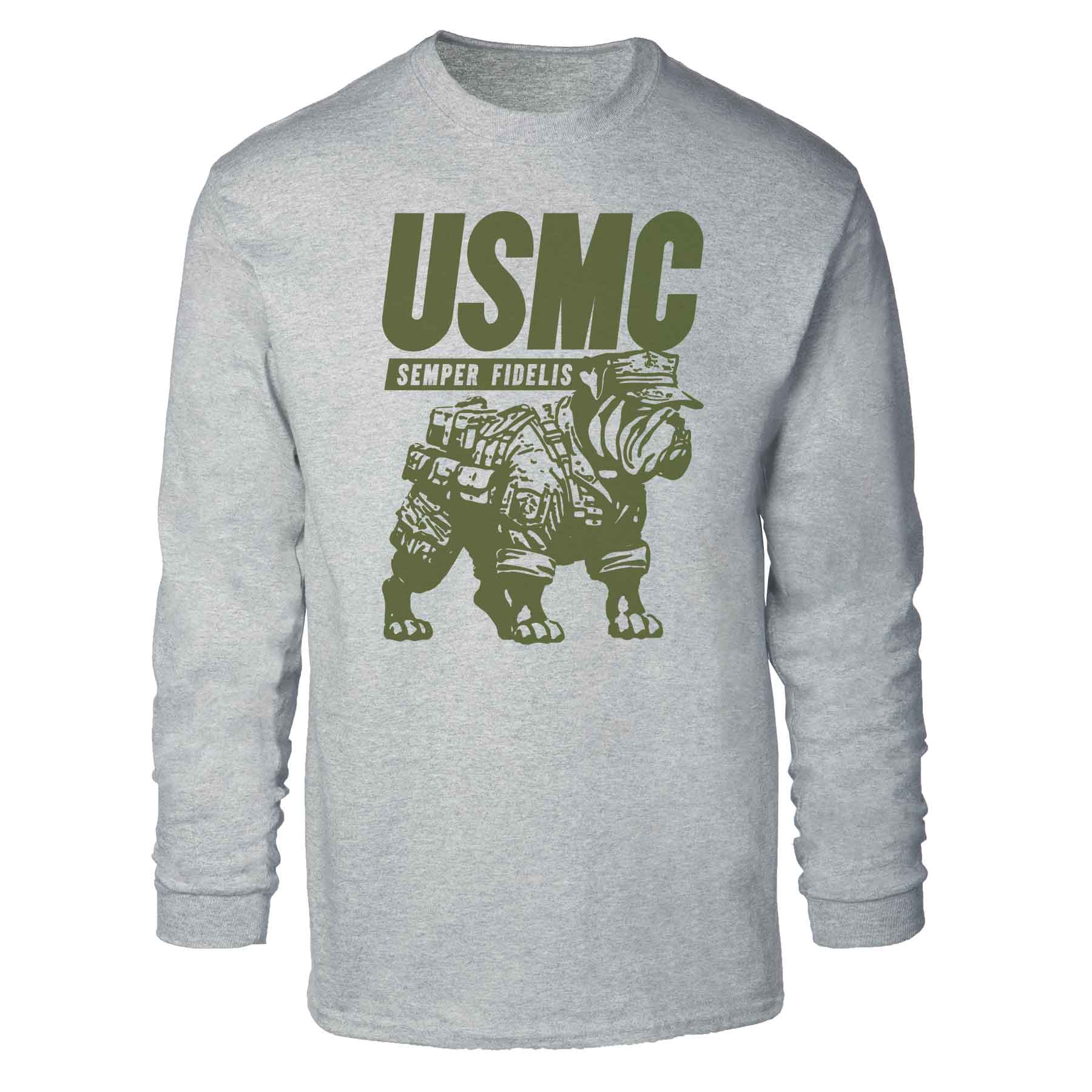 USMC Combat Bulldog Long Sleeve Shirt
