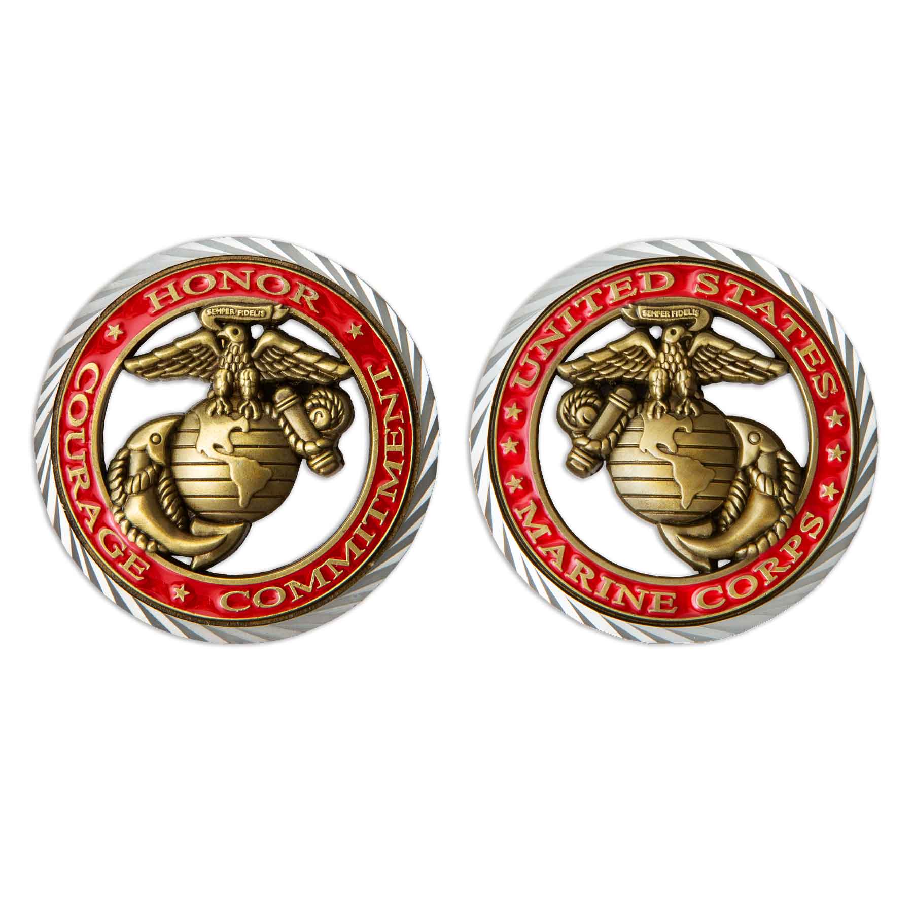 USMC Core Values Challenge Coin