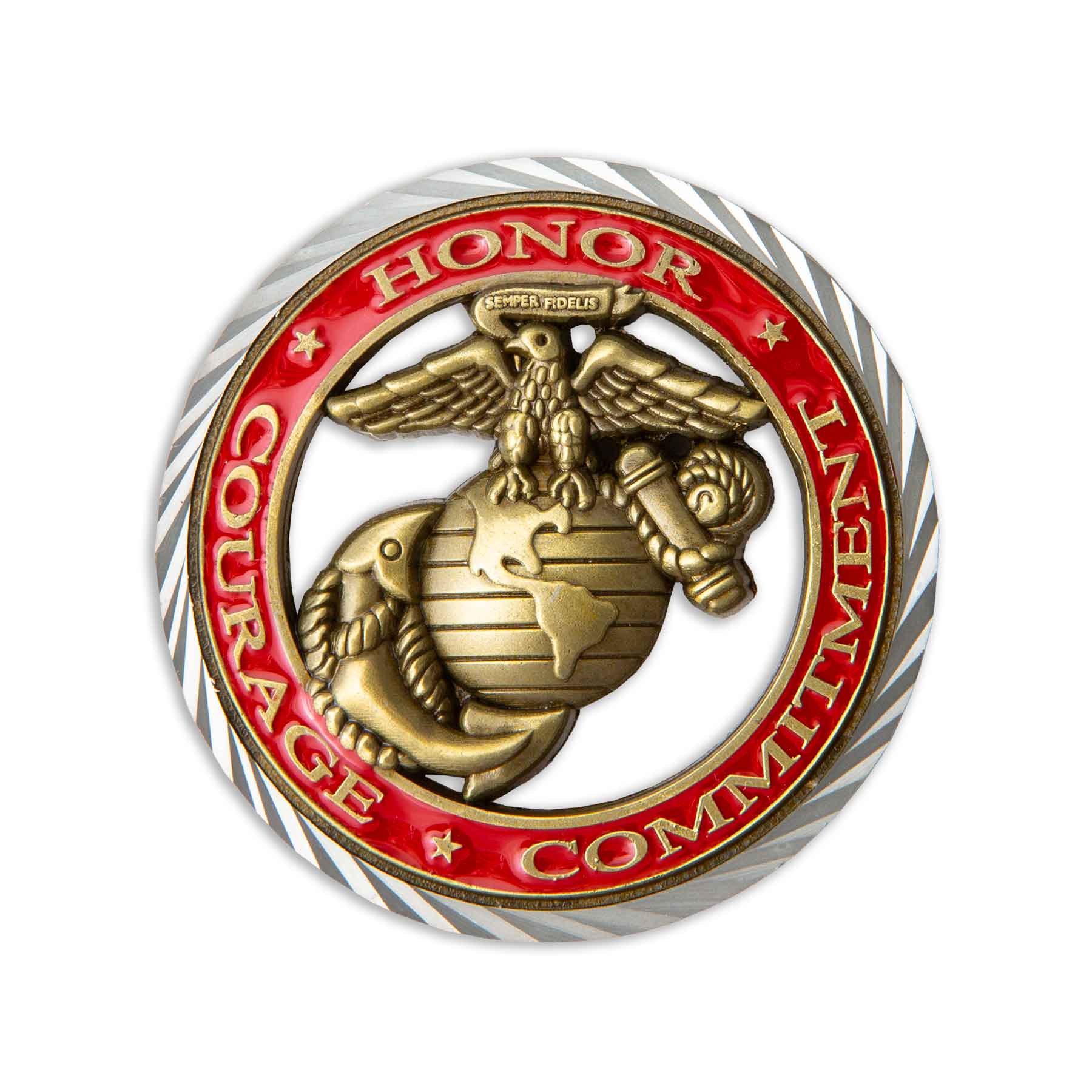 USMC Core Values Challenge Coin - Image 2