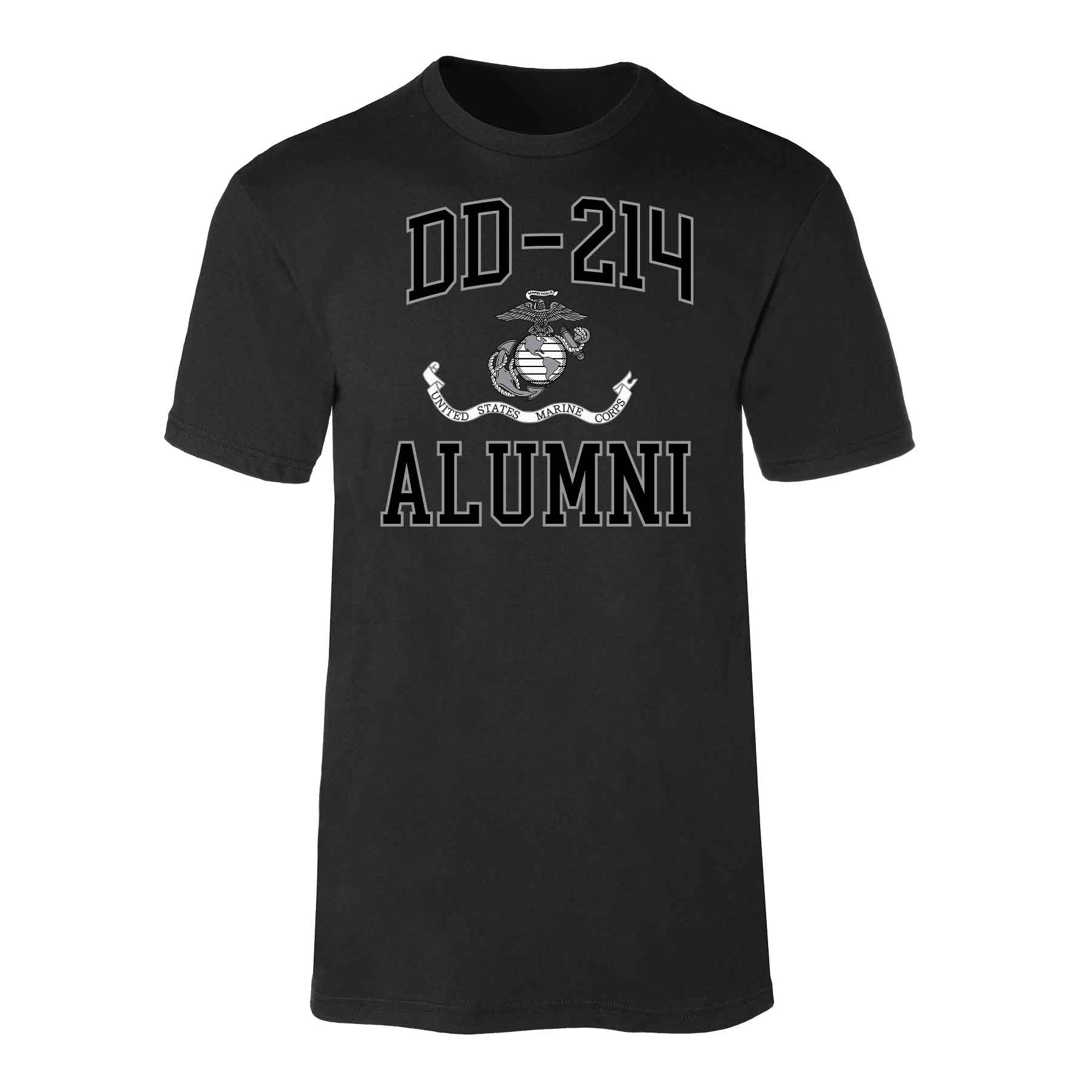USMC DD-214 Alumni T-shirt, Black - Image 4