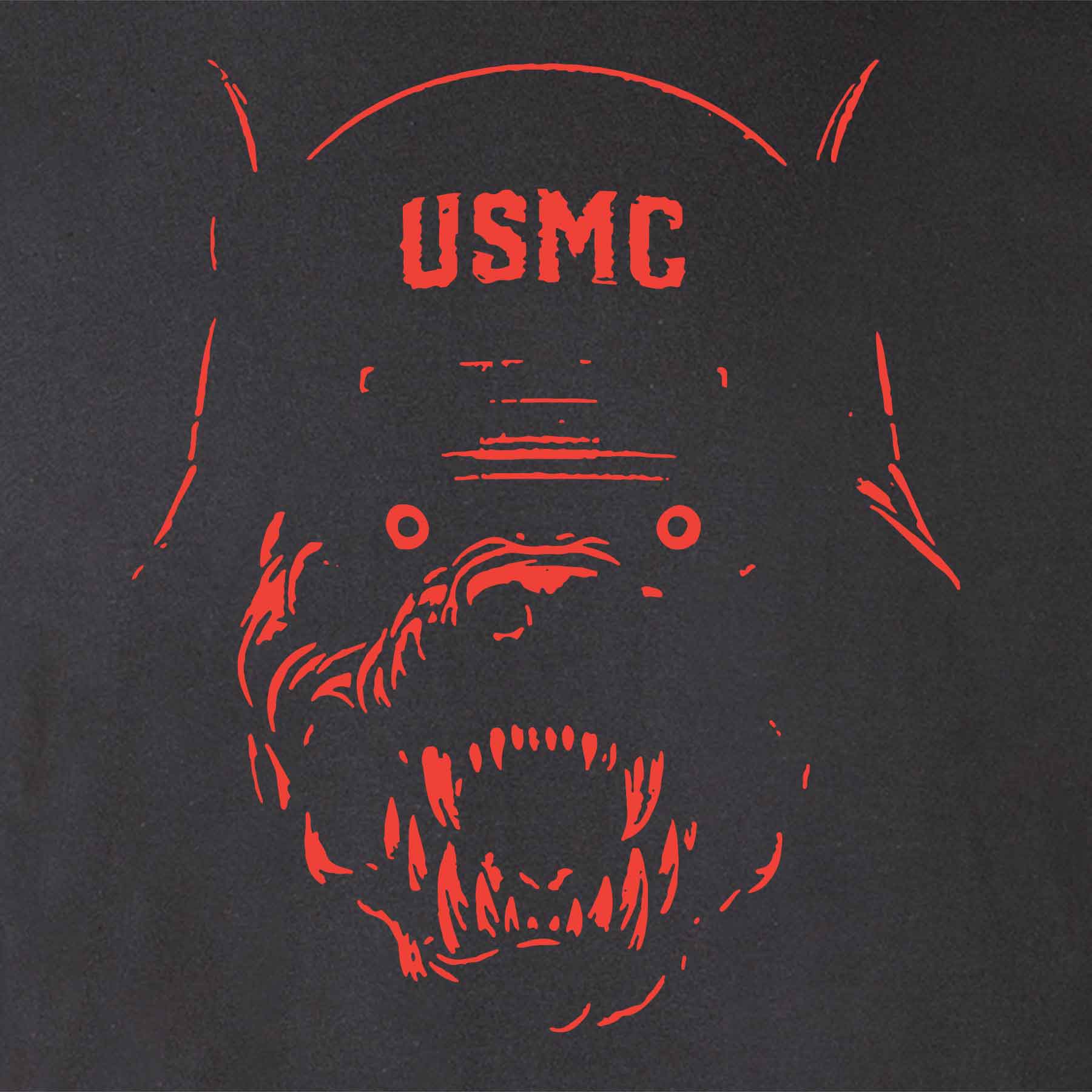 Halloween USMC Devil Dog T-Shirt - Image 3
