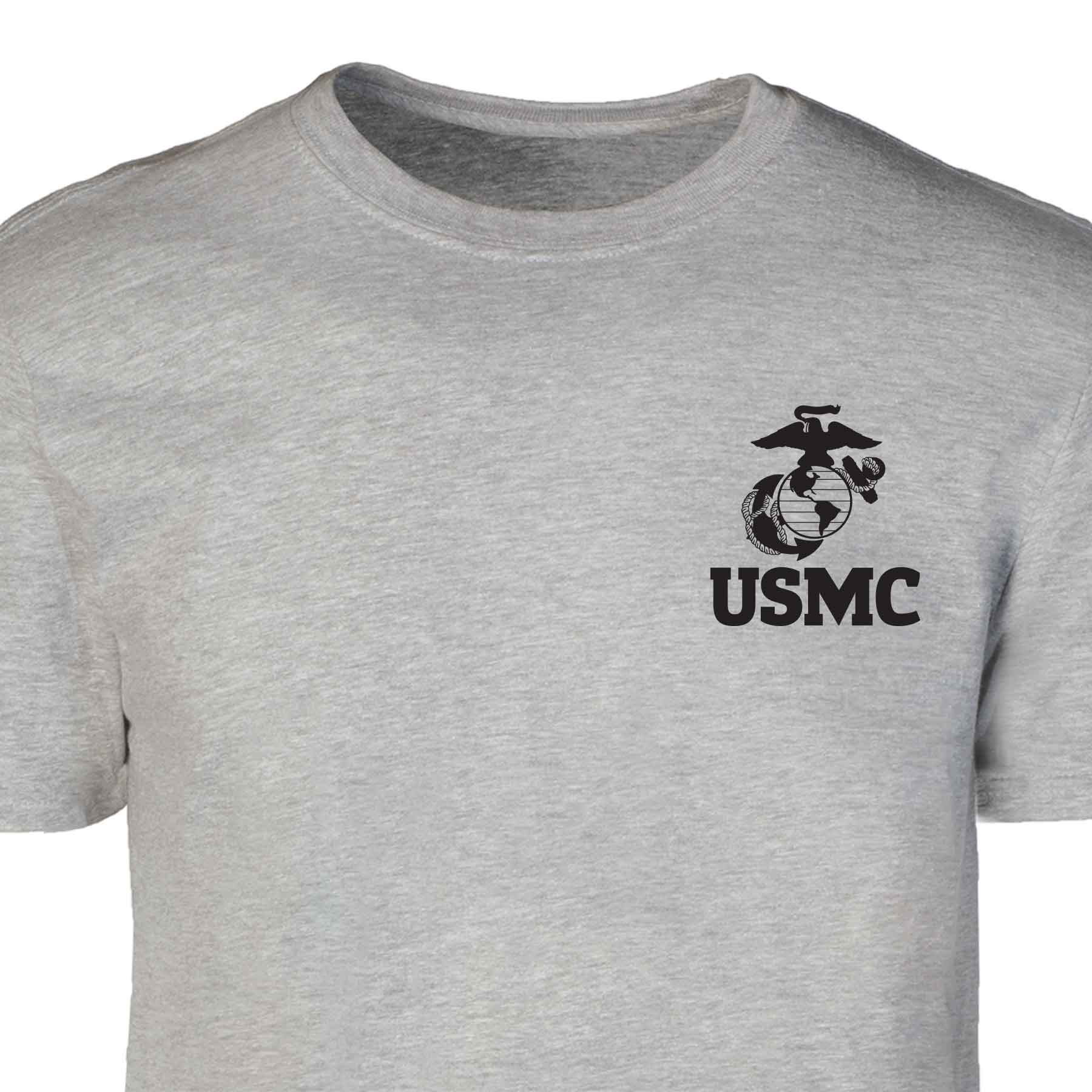 USMC Eagle, Globe, and Anchor T-Shirt – Gray