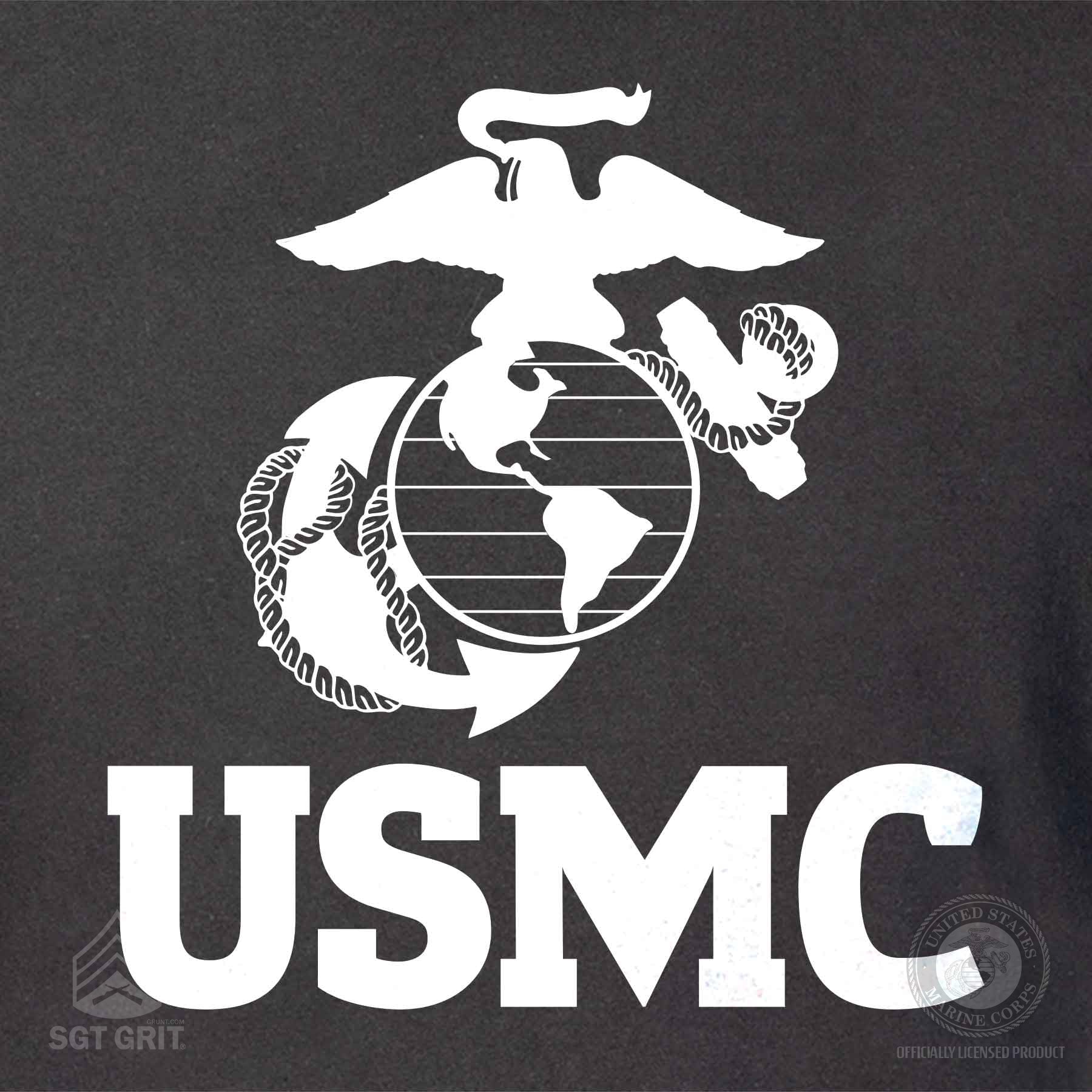 USMC Eagle, Globe, and Anchor T-Shirt – Black or Red - Image 3