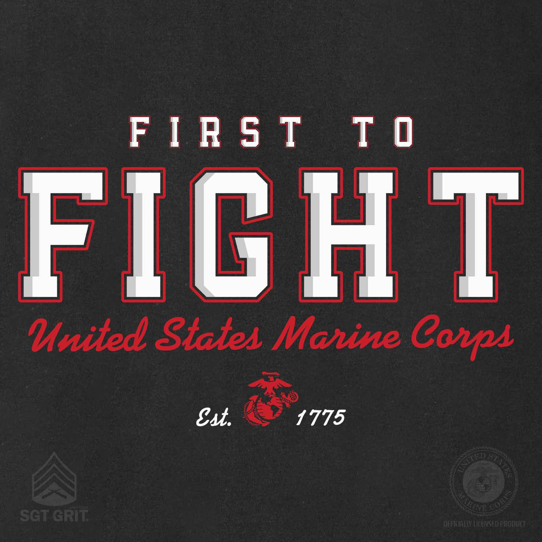 USMC First To Fight T-shirt - Image 3