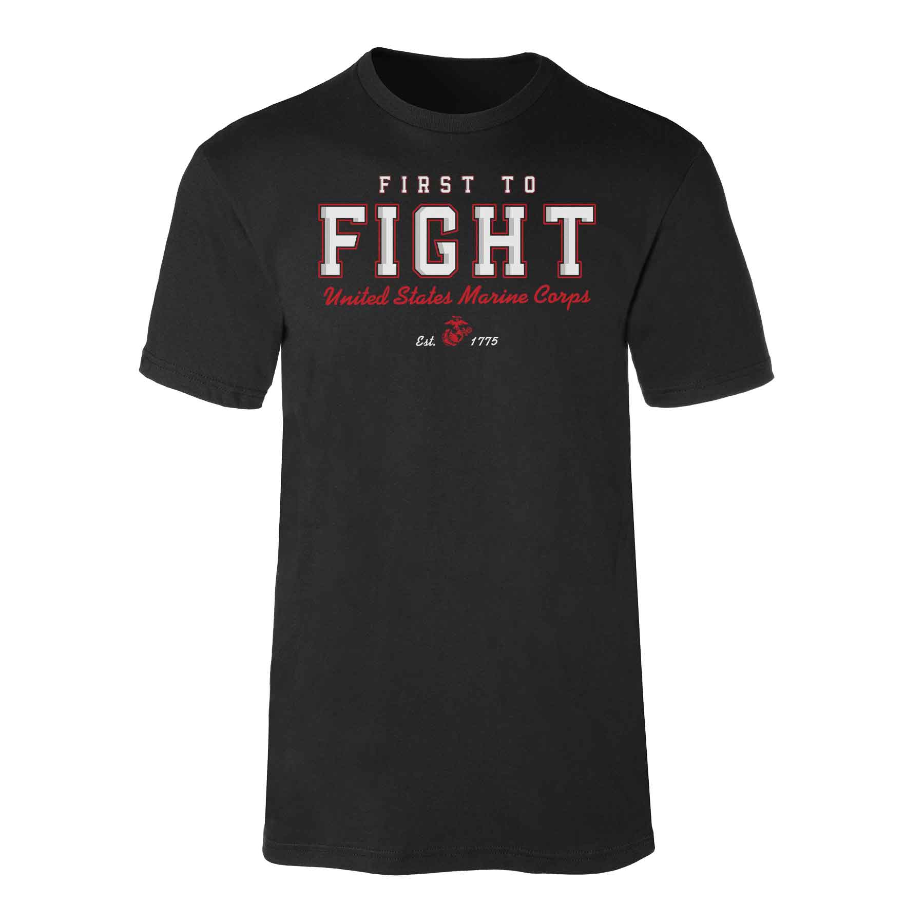 USMC First To Fight T-shirt - Image 4