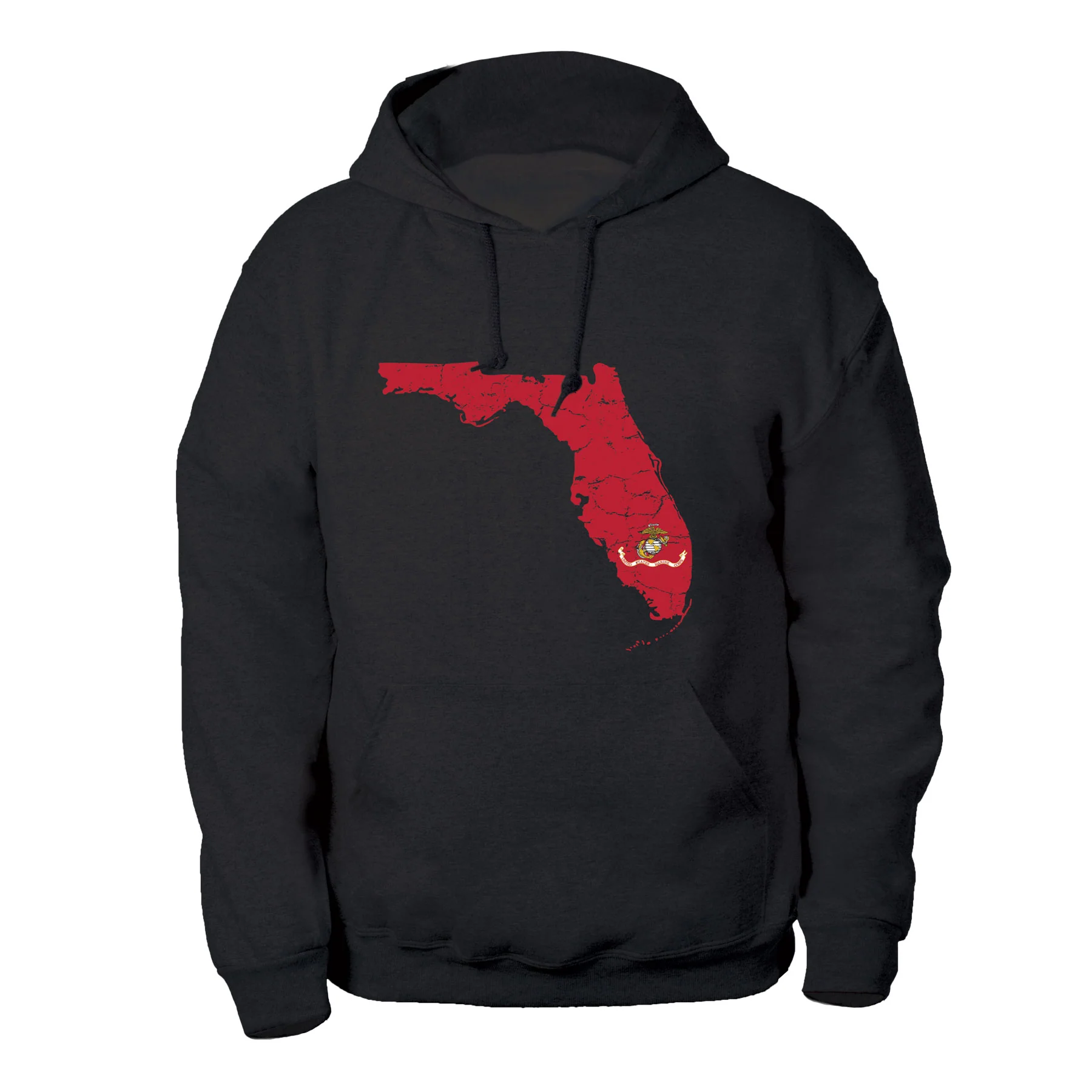 USMC Flag Choose Your State Hoodie - Image 2