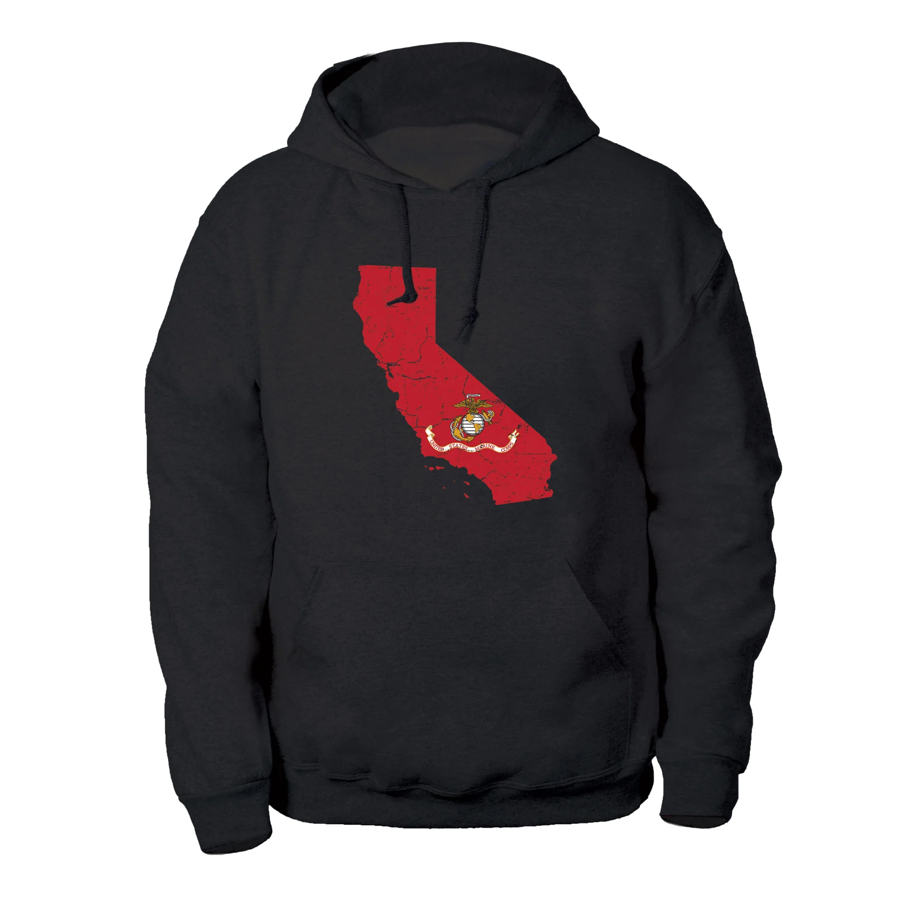 USMC Flag Choose Your State Hoodie - Image 3