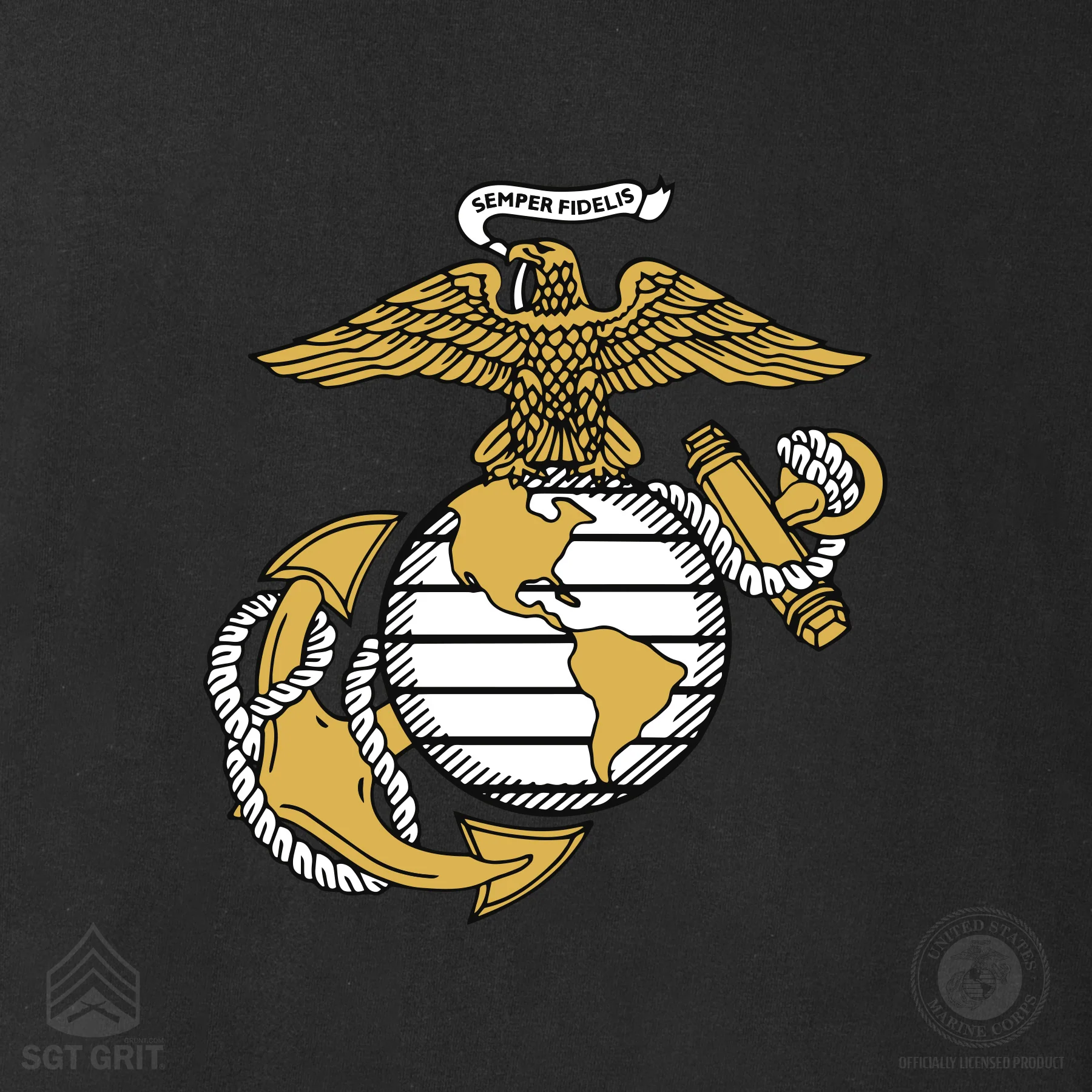 USMC 'Never Underestimate an Old Marine' T-shirt- Back Design - Image 7