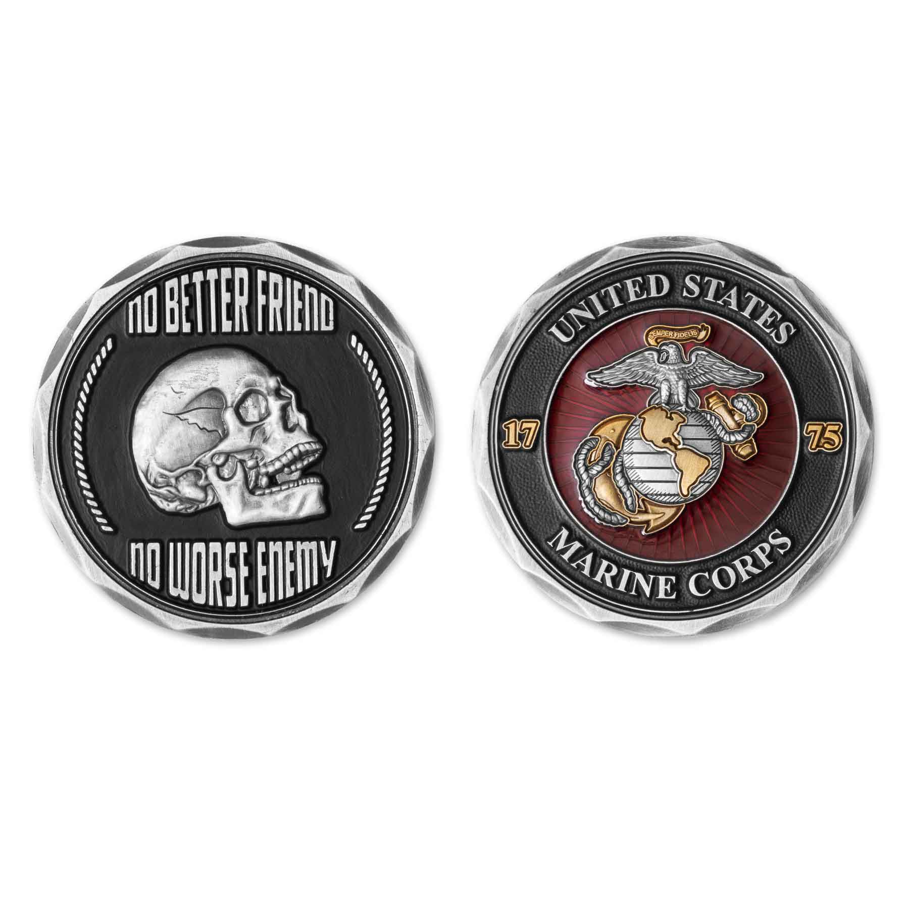 USMC No Better Friend Challenge Coin