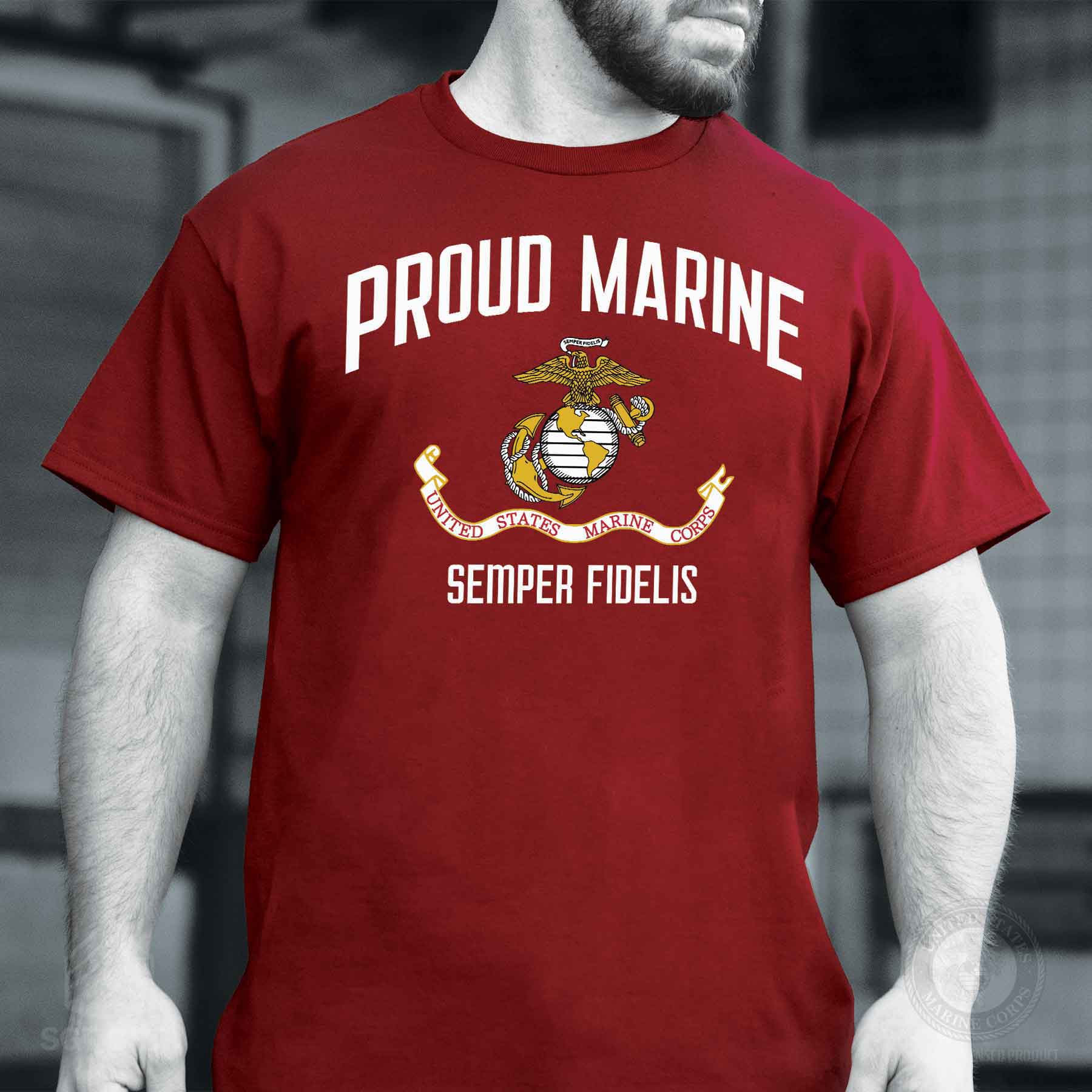 USMC Proud Marine T-shirt - Image 2
