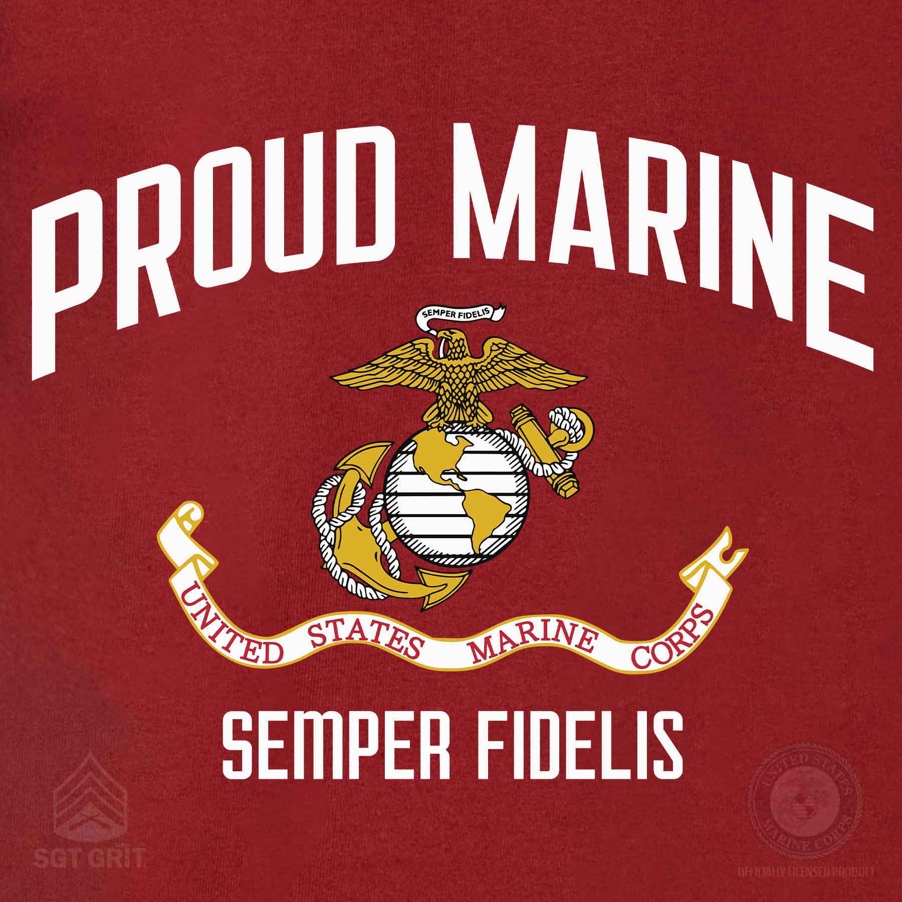 USMC Proud Marine T-shirt - Image 3