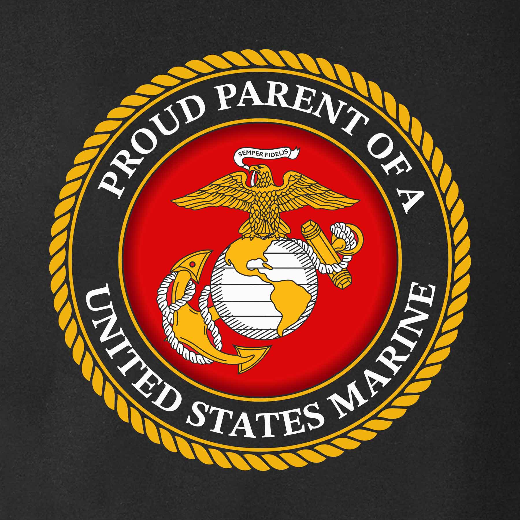 USMC Seal Proud Parent T-shirt - Image 7