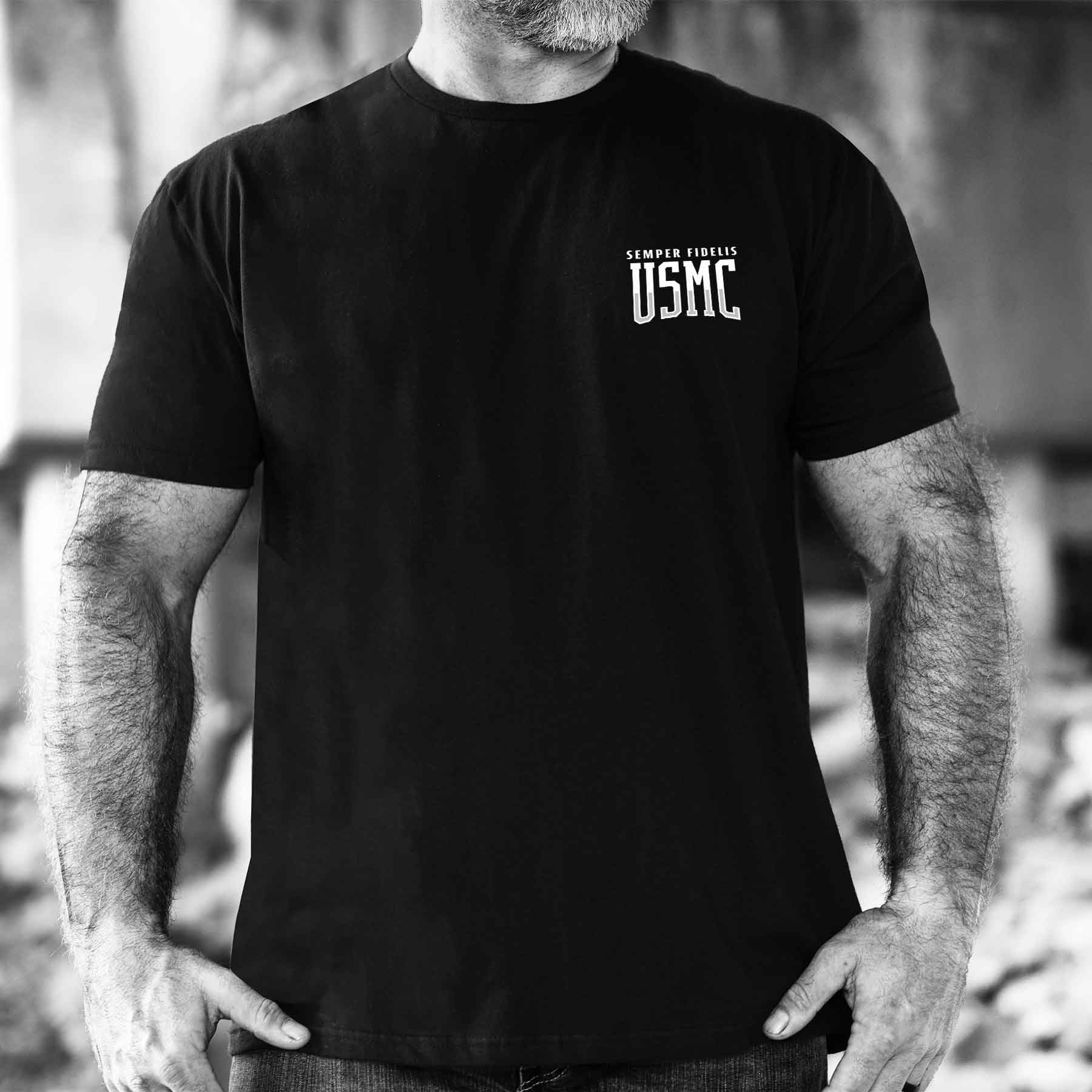 USMC Semper Fidelis Eagle T-shirt - Image 2