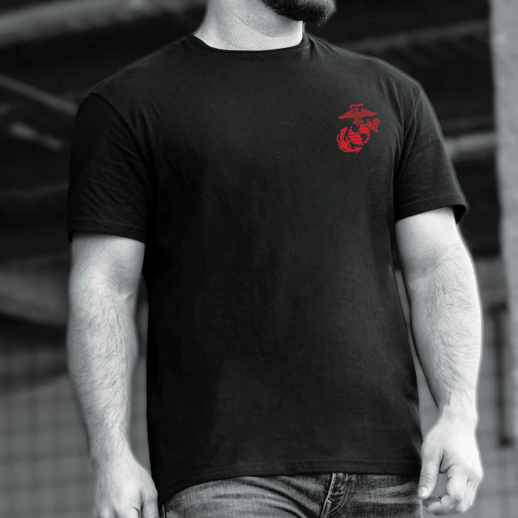 USMC Pain Is Weakness Leaving The Body T-shirt - Image 2