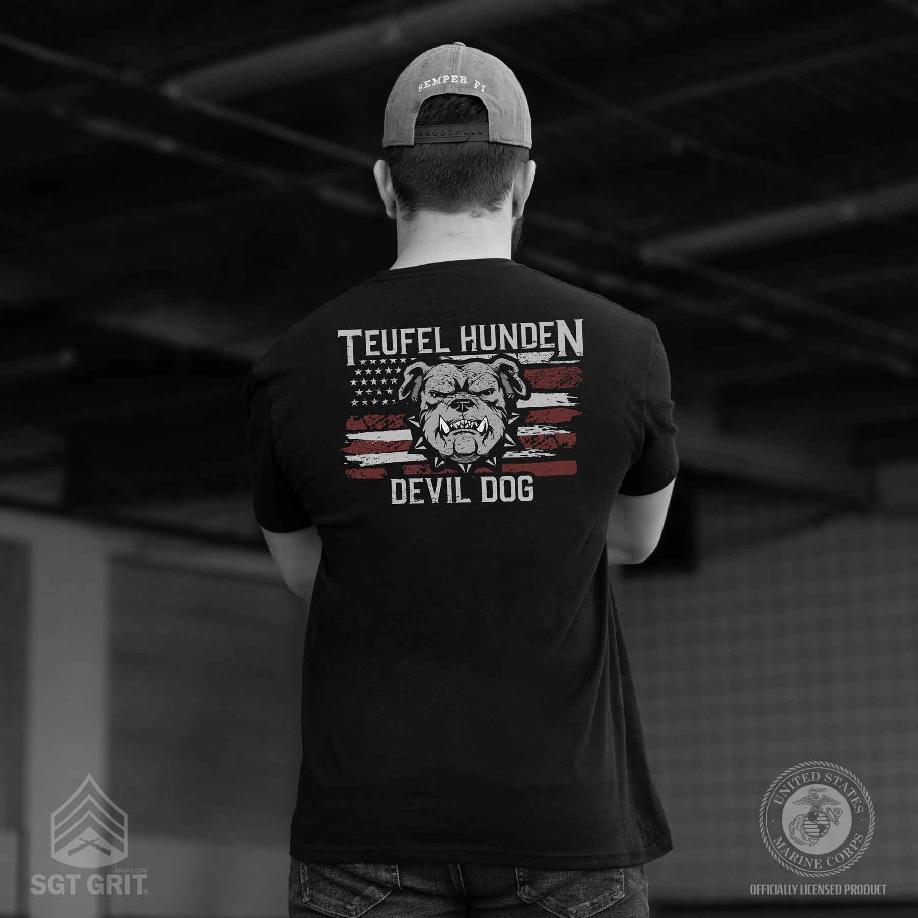 USMC Teufel Hunden T-shirt - Image 5