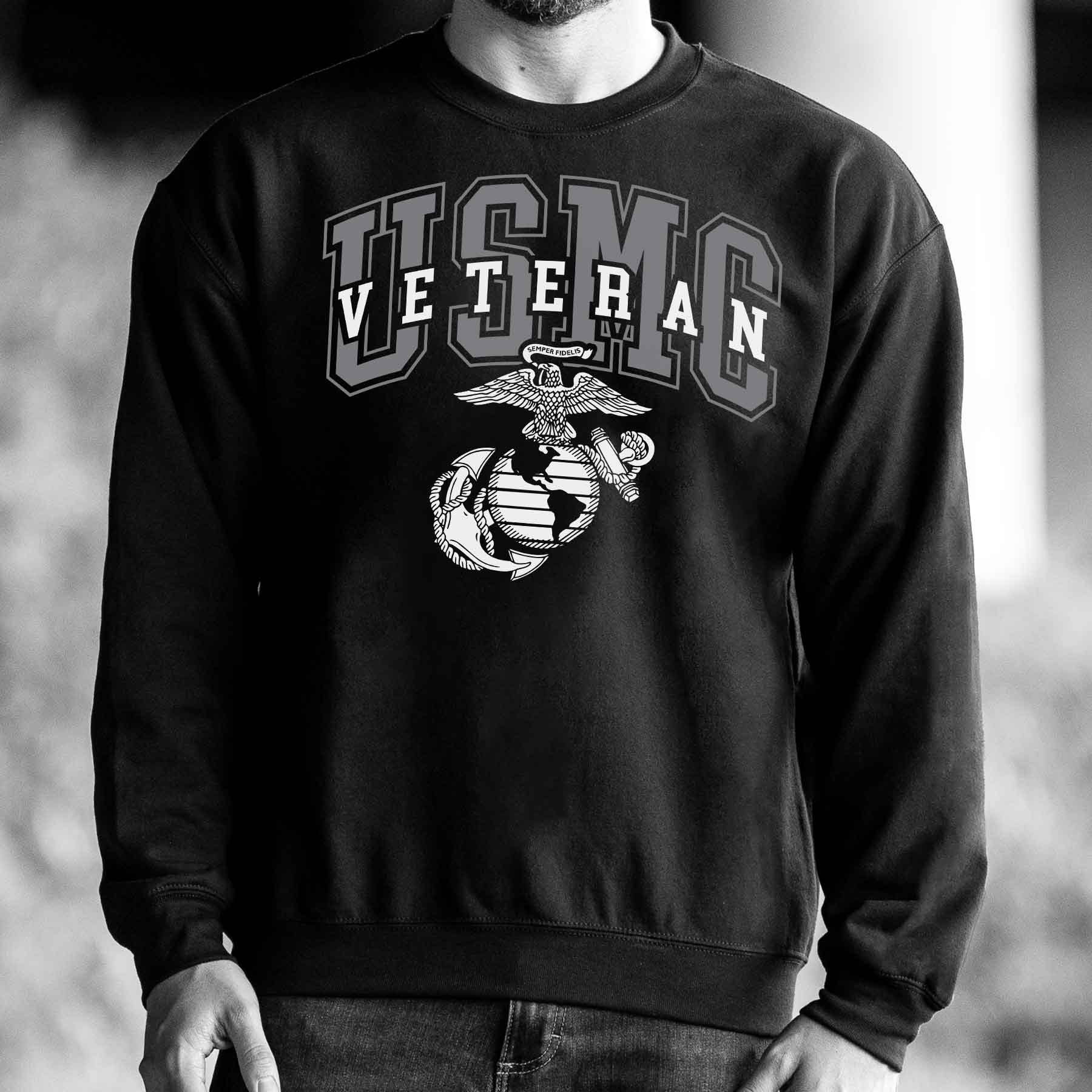USMC Veteran Overlay Sweatshirt - Image 2