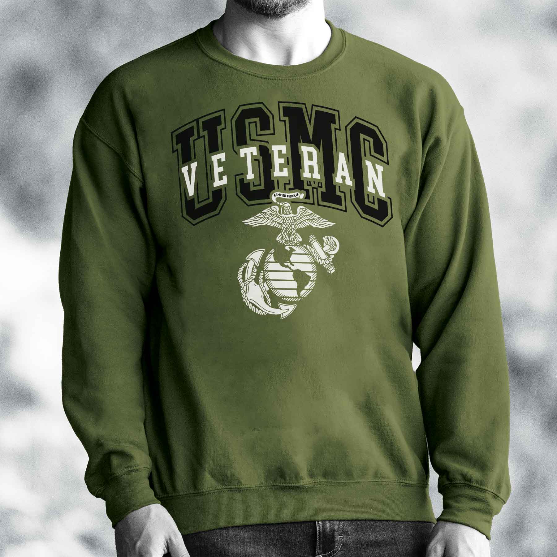 USMC Veteran Overlay Sweatshirt - Image 8