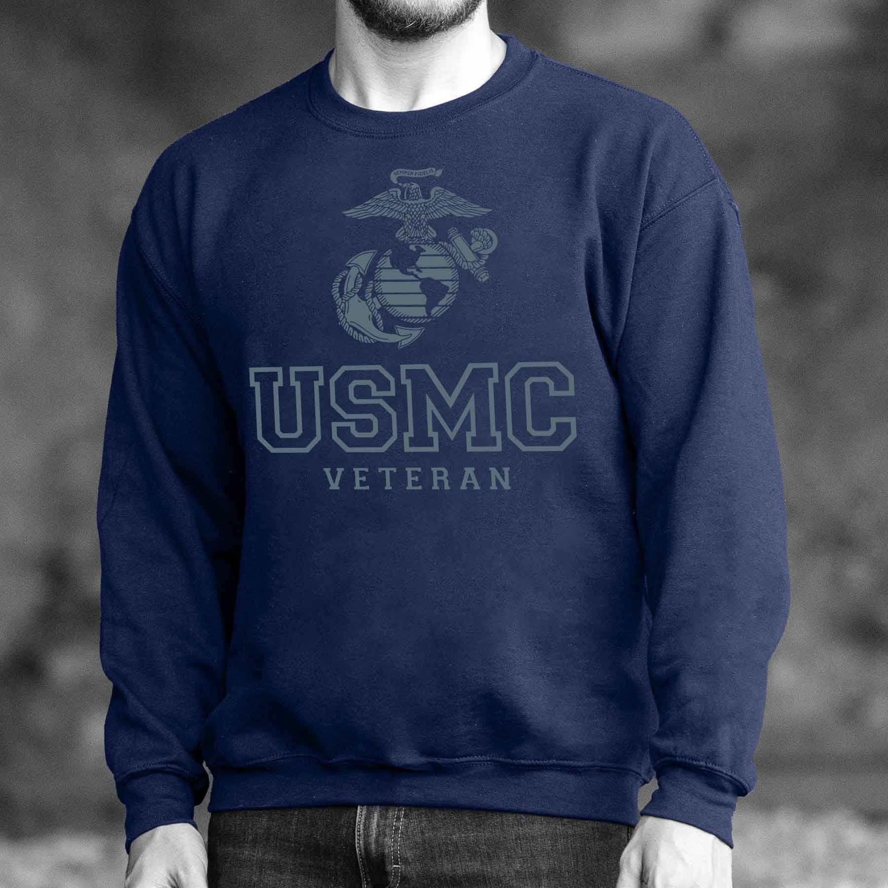 USMC Veteran Tonal Sweatshirt - Image 2