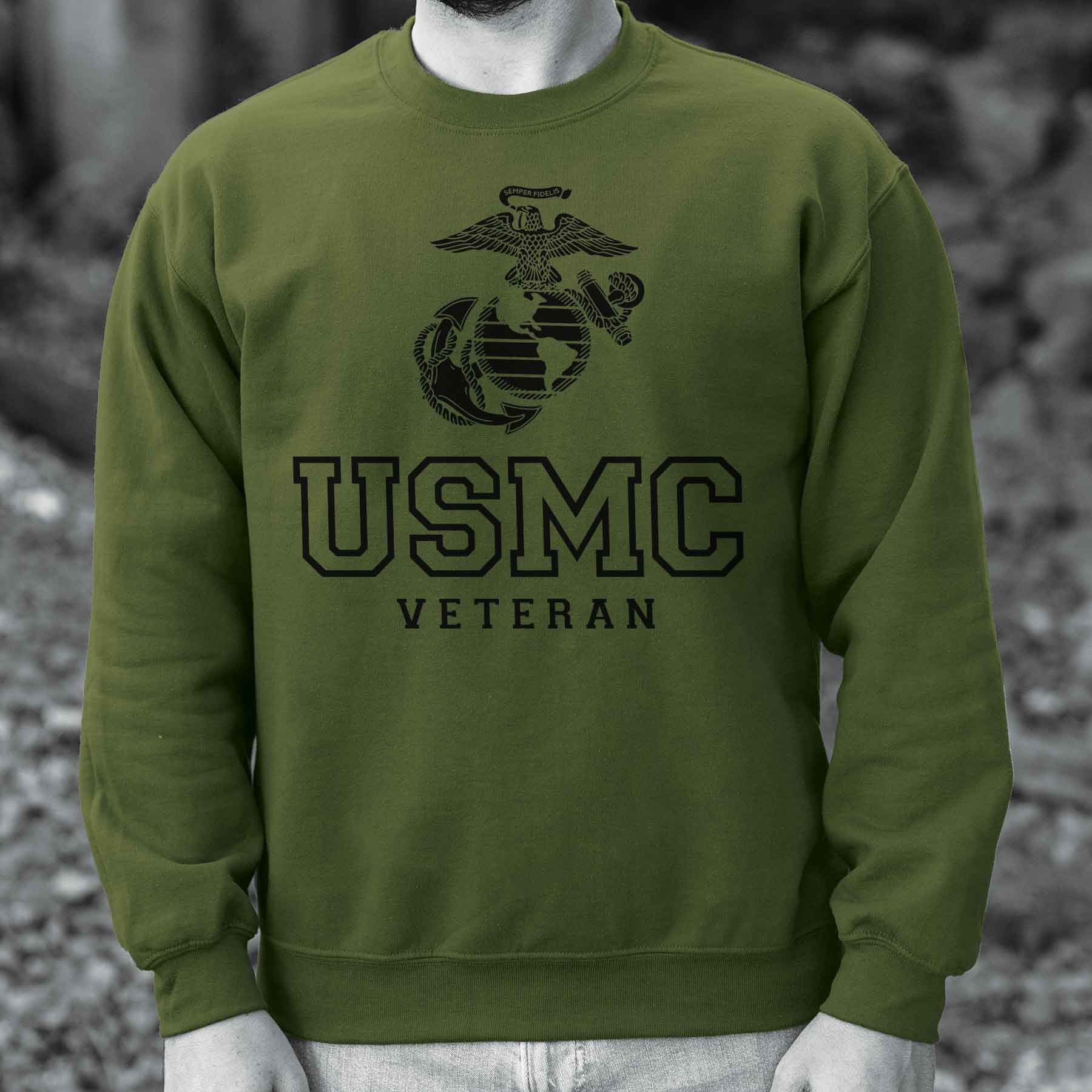 USMC Veteran Tonal Sweatshirt - Image 8