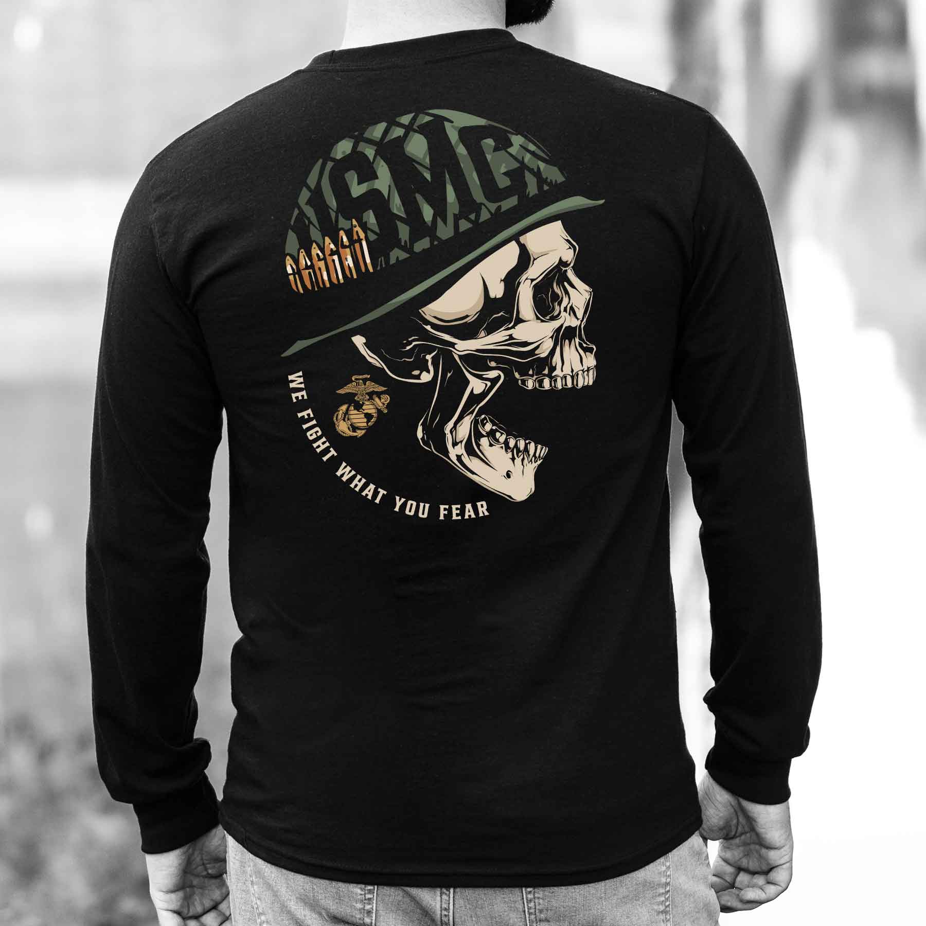 USMC We Fight What You Fear Long Sleeve - Image 4