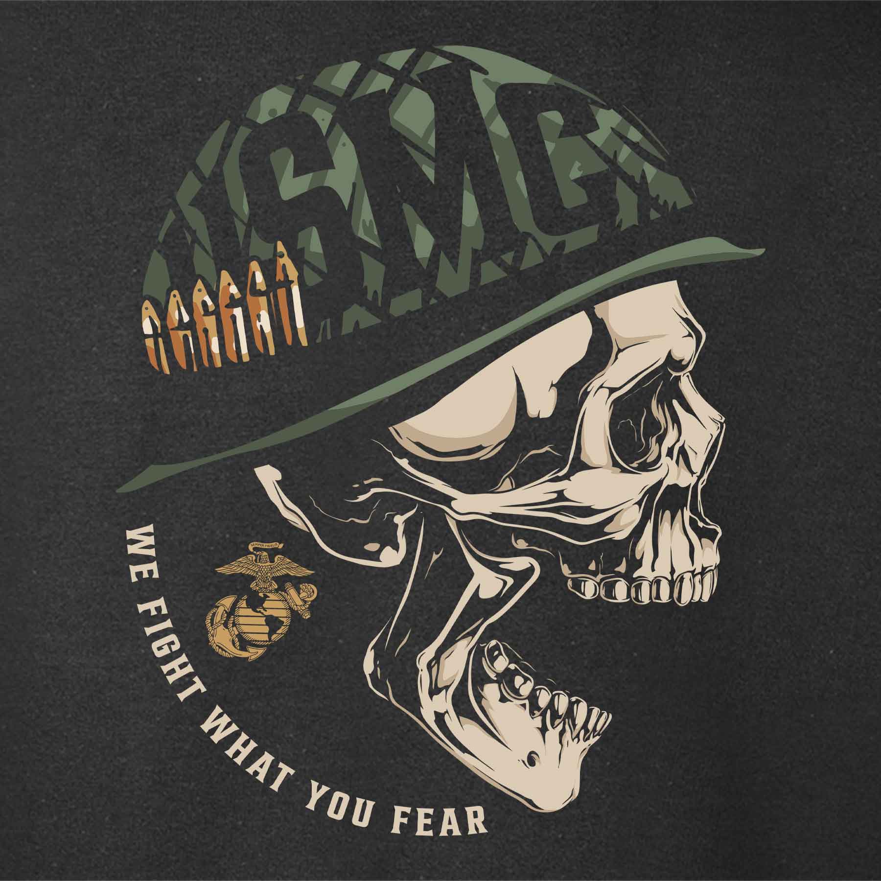 USMC We Fight What You Fear Long Sleeve - Image 8