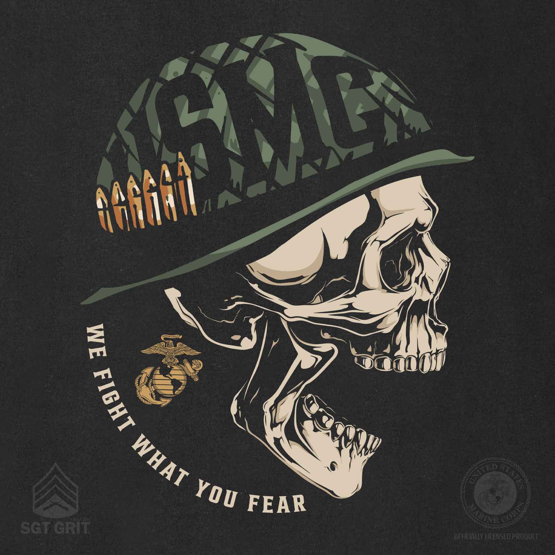 USMC We Fight What You Fear T-shirt - Image 6