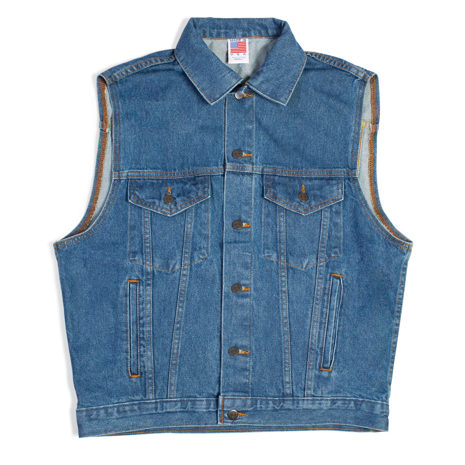 Embossed Denim Vest - Image 2