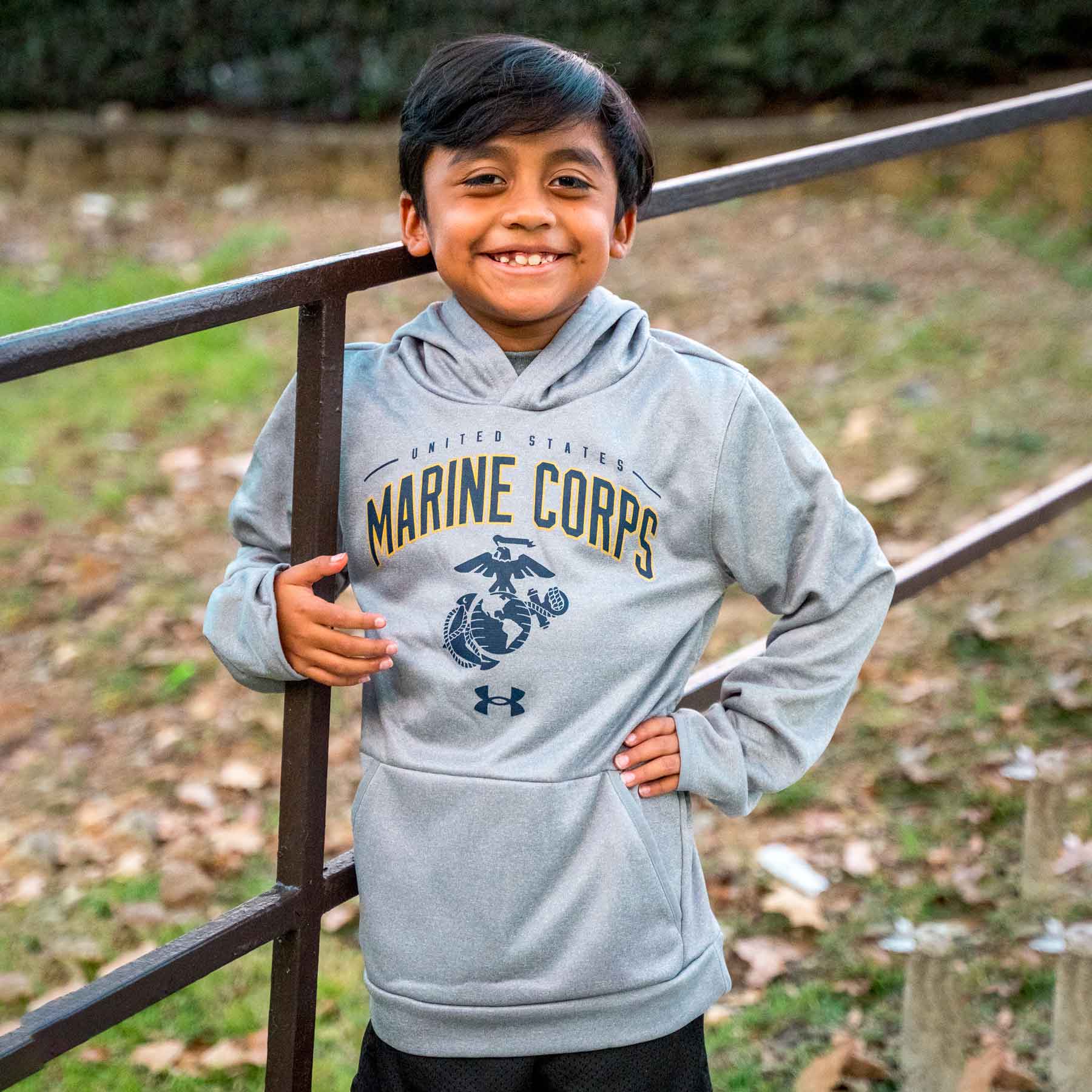 Under Armour Youth USMC Hoodie - Image 3